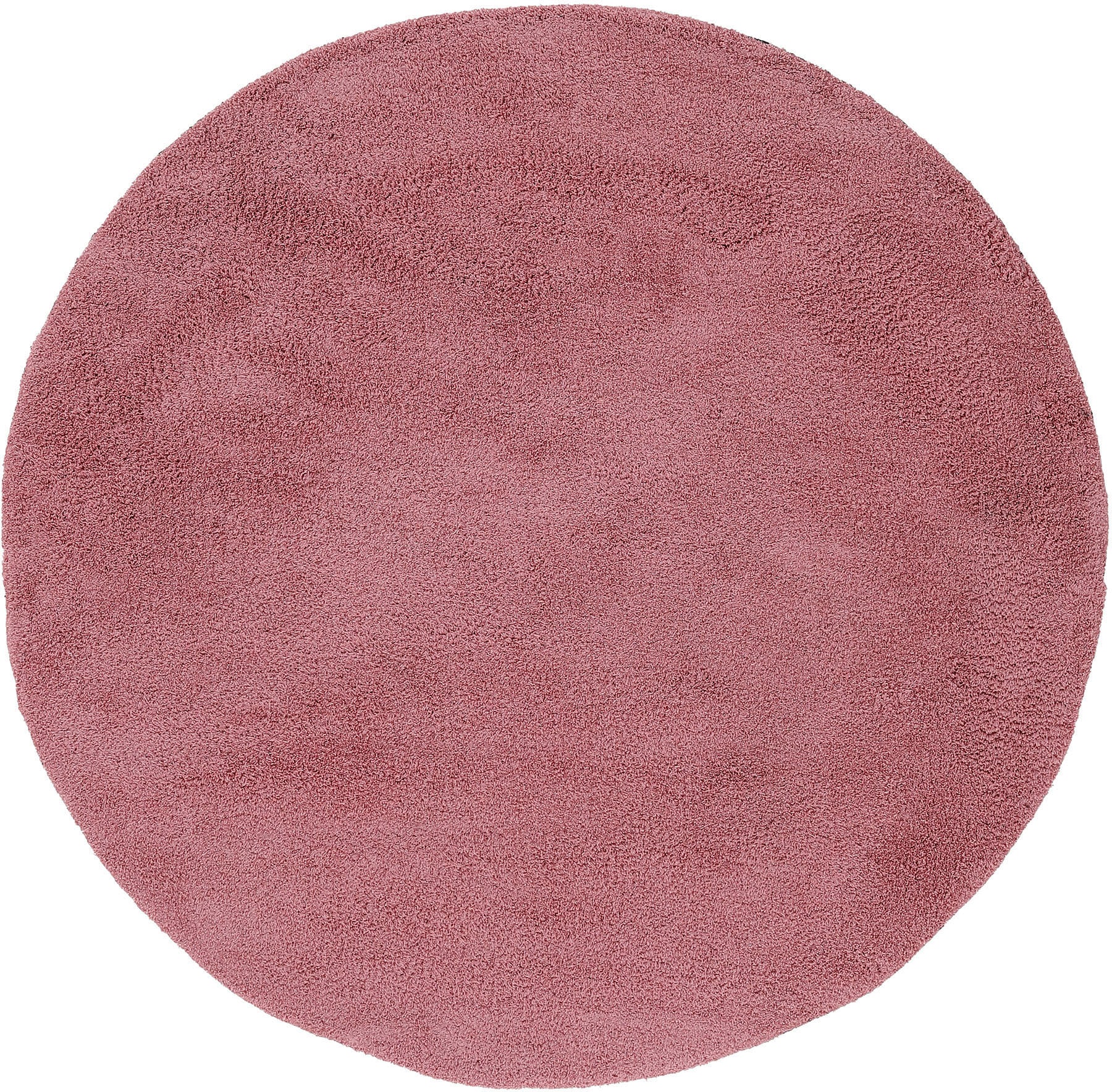 carpetfine Teppich "Silky" rund 20 mm Höhe Shaggy, Langflor, uni, besonders weich, handarbeit