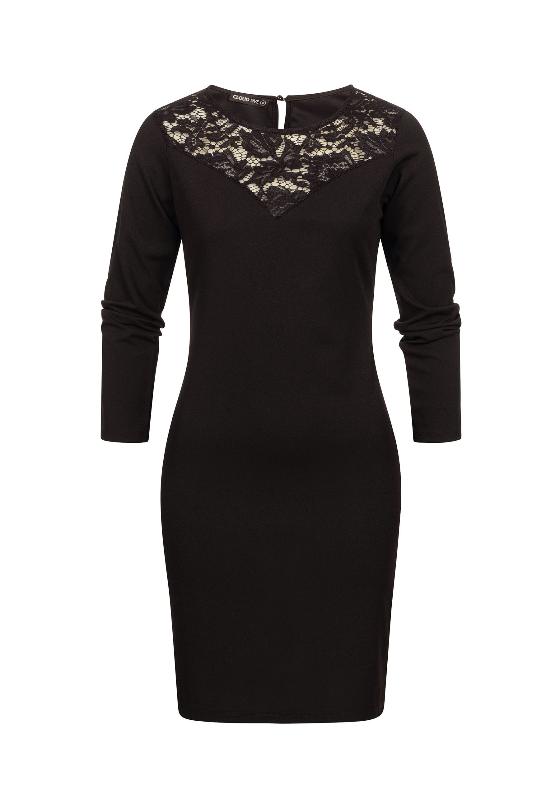 CLOUD 5IVE A-Linien-Kleid "CLOUD 5IVE Long Sleeve Dress with lace inset" 1 tlg.