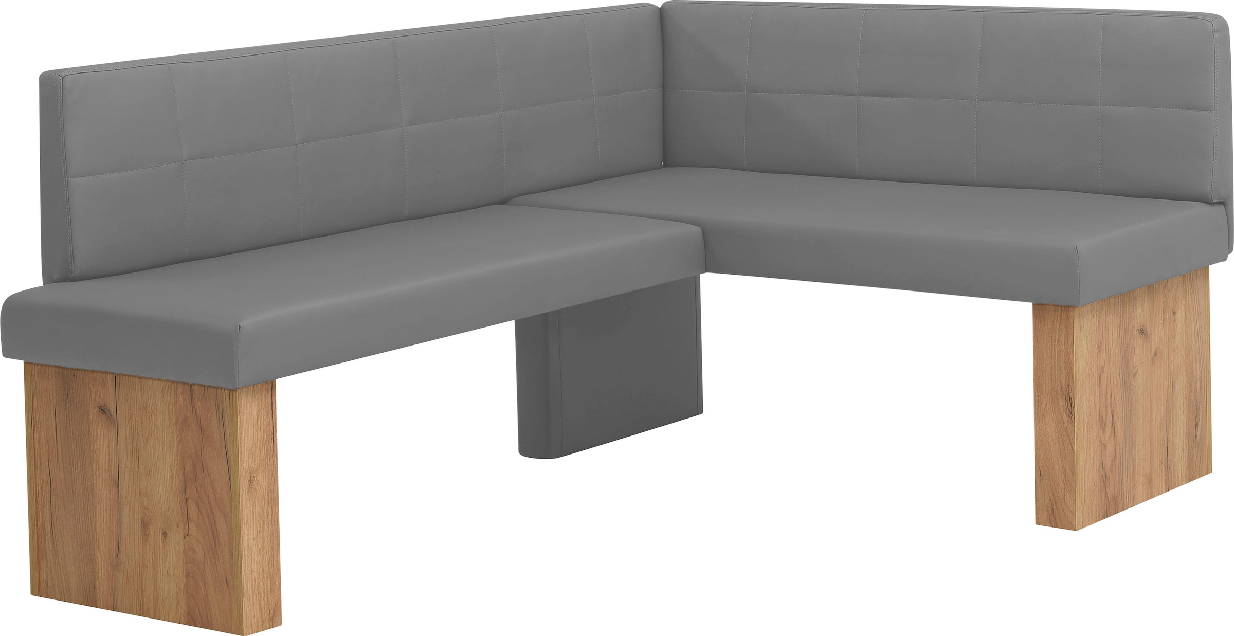 Eckbankgruppe, braun, MASSIVLINE & MORE, Holzwerkstoff, Kunstleder, Küche, Sitzmöbel-Sets, "Anna", mit 2 Stühlen mit massiven Gestell