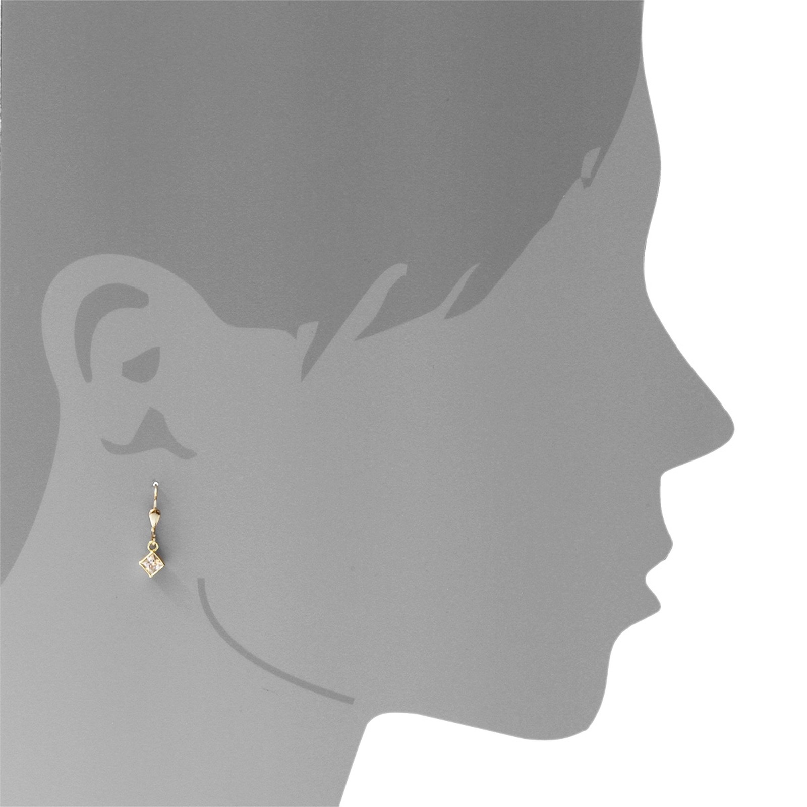 OSTSEE-SCHMUCK Paar Ohrhänger »Ostsee-Schmuck Ohrhänger Anna 5x5 mm Ohrhänger Anna 5x5 mm«, (2 tlg.)