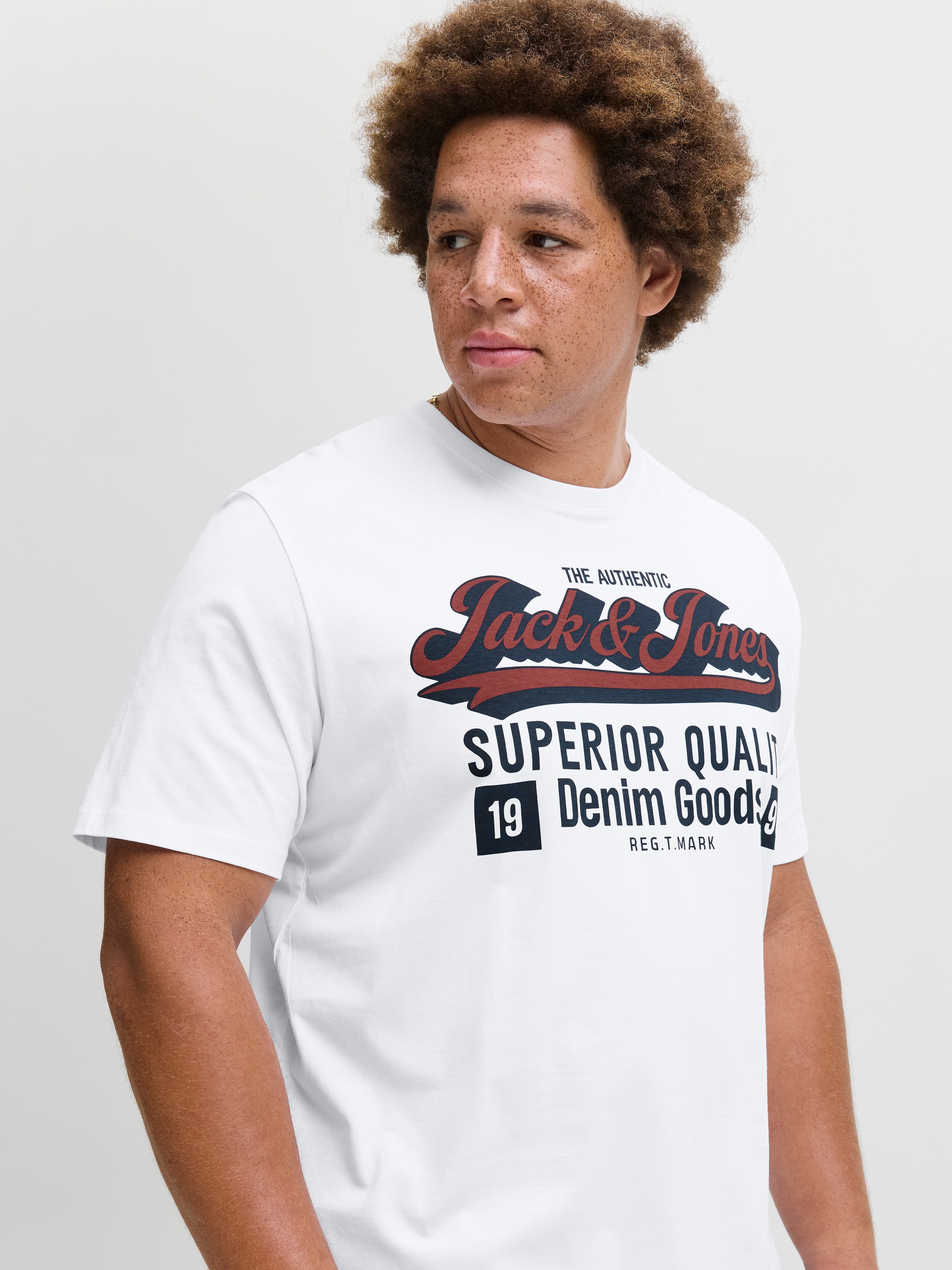 Jack & Jones PlusSize T-Shirt "JJELOGO TEE SS ONECK 2 COL AW25 NOOS PLS" günstig online kaufen