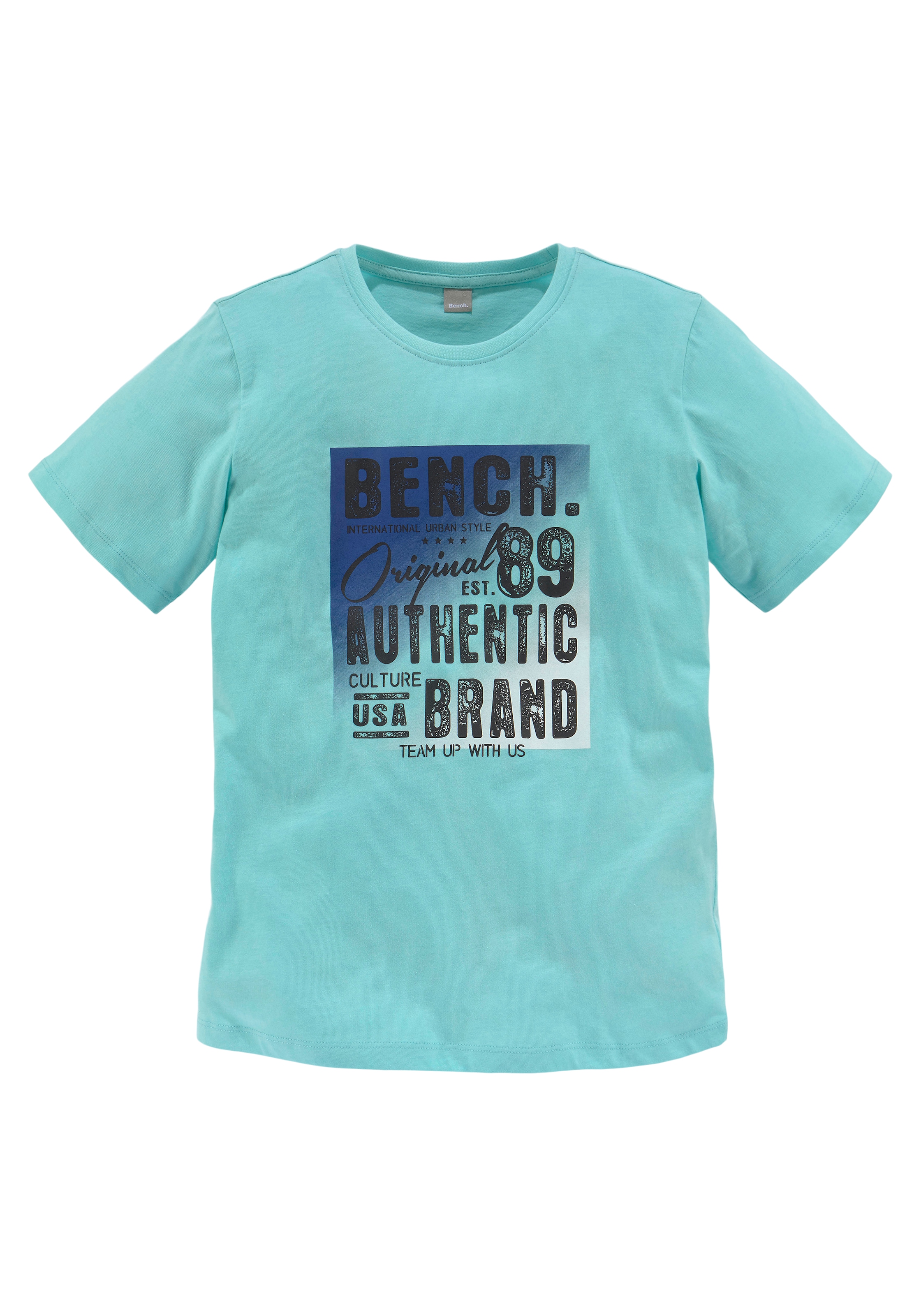 Bench. mehrfarbigem Friday Logodruck« »mit T-Shirt | Black BAUR