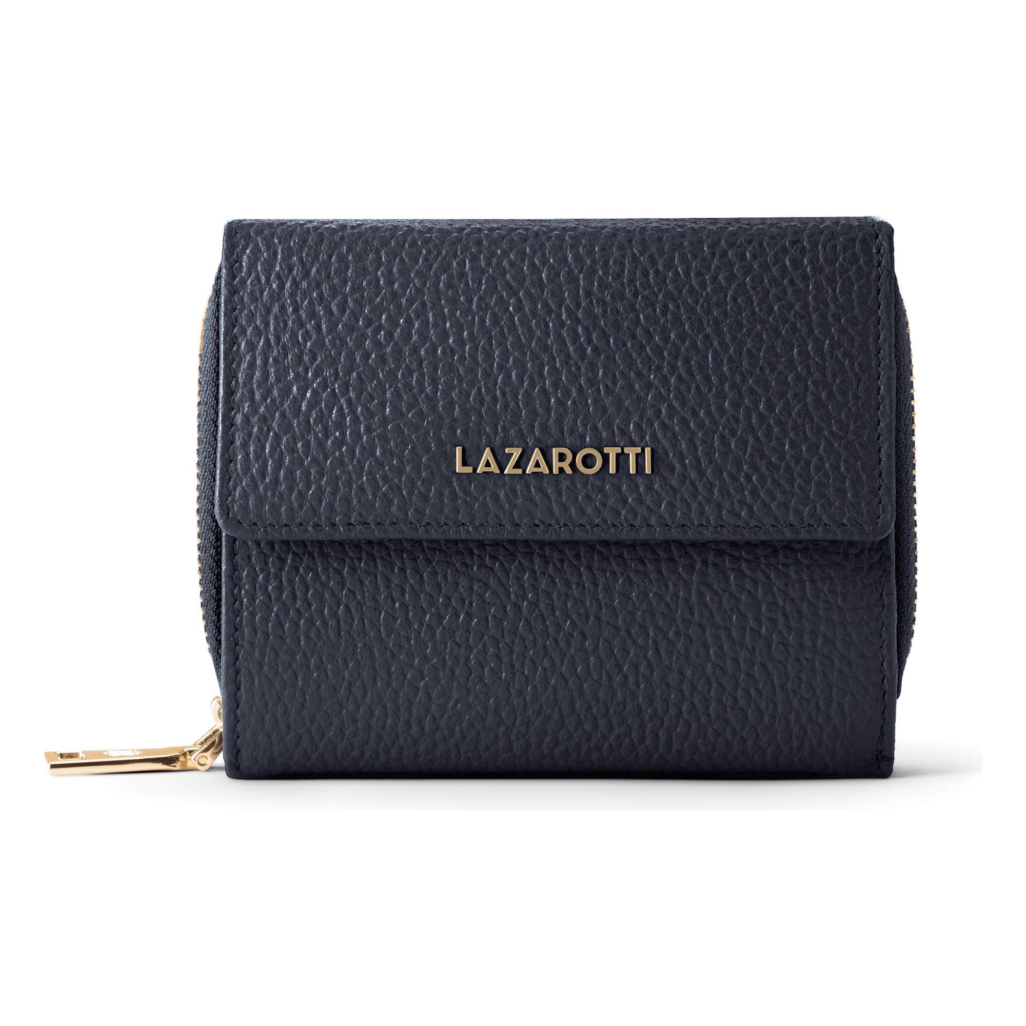 Lazarotti Geldbörse "Bologna Leather Zip-Around Geldbörse Leder 12 cm"