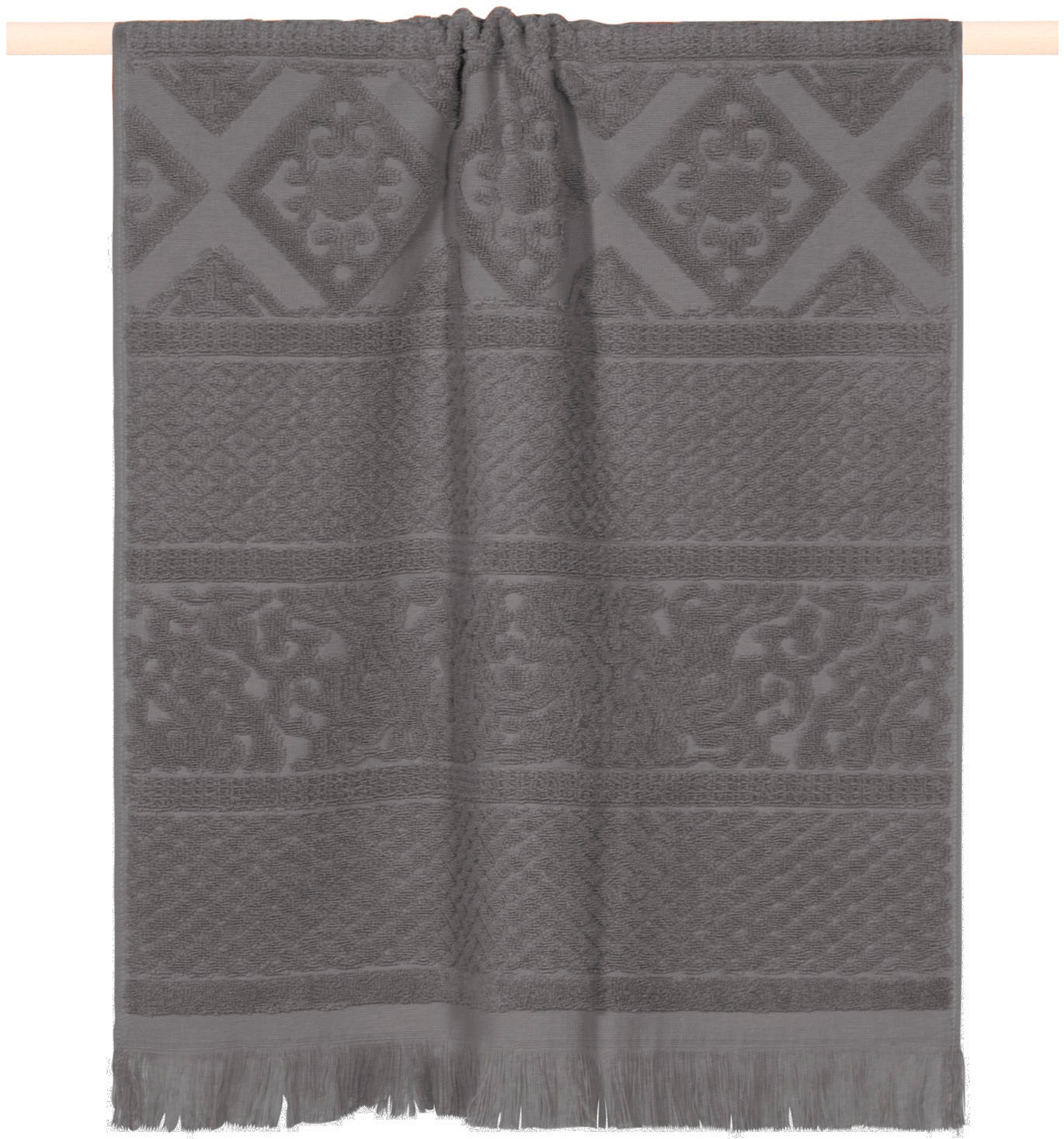 PAD Strandtuch "HARLEM" Made in Europe, Ton in Ton gestreift, mit Ornamente günstig online kaufen