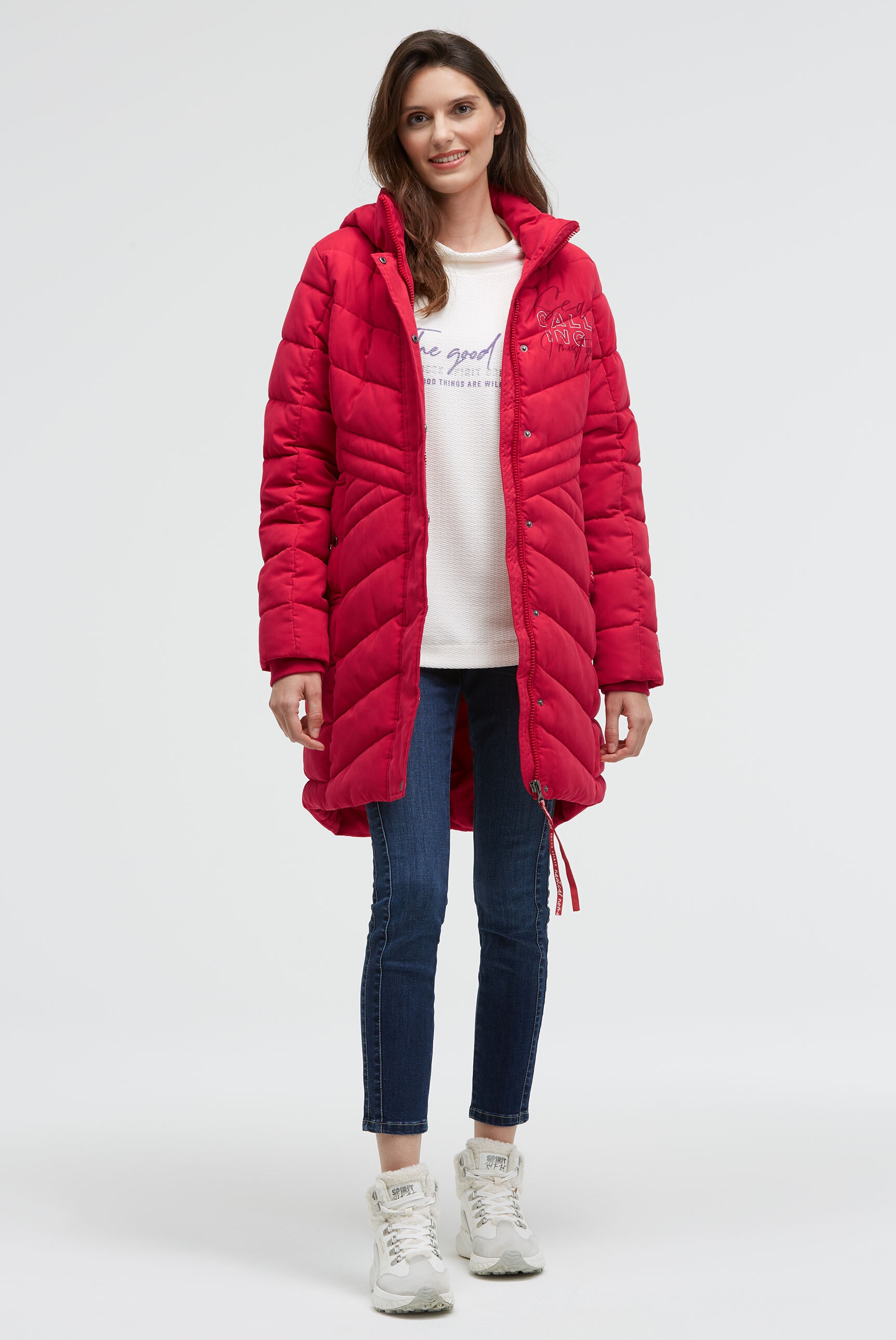 SOCCX Parka mit Kapuze mit Windbreaker-Bündchen