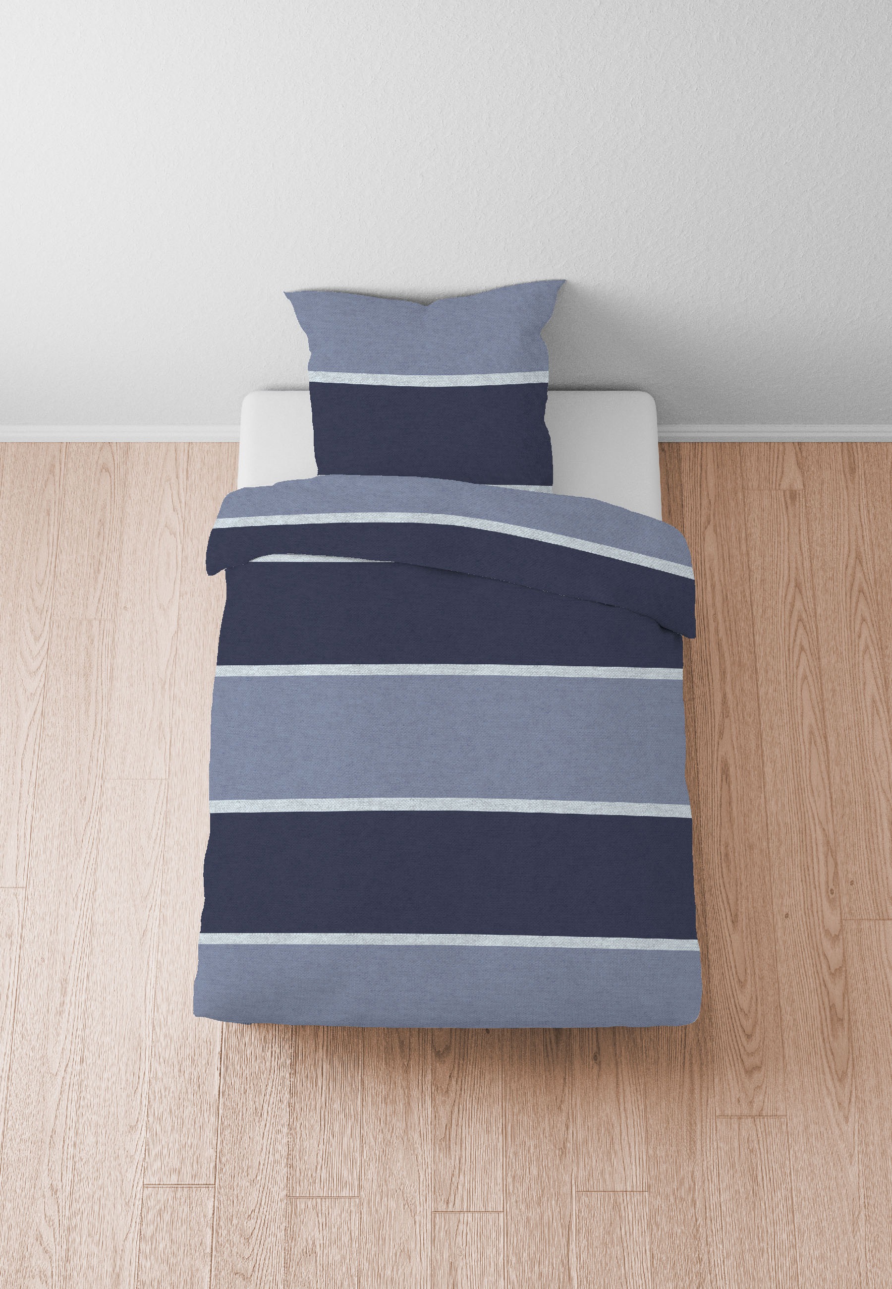 Biberna Bettwäsche "Jonas" 2 Stk. kuschelig warm, weich, pflegeleicht, 100% günstig online kaufen