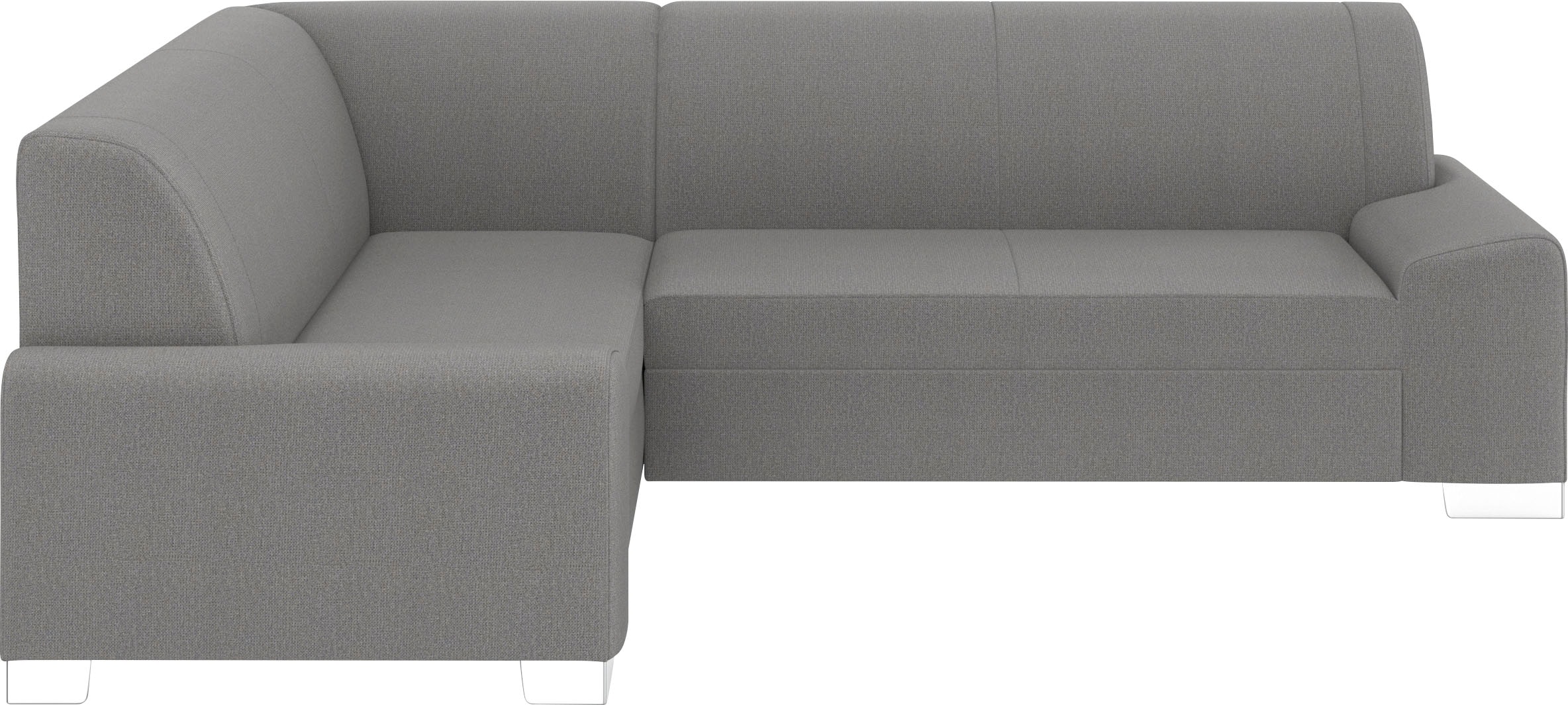 DOMO collection Ecksofa »Anzio in kubischer Formensprache, flache Armlehnen, L-Form«, Wahlweise mit Bettfunktion und Federkern für hohen Sitzkomfort