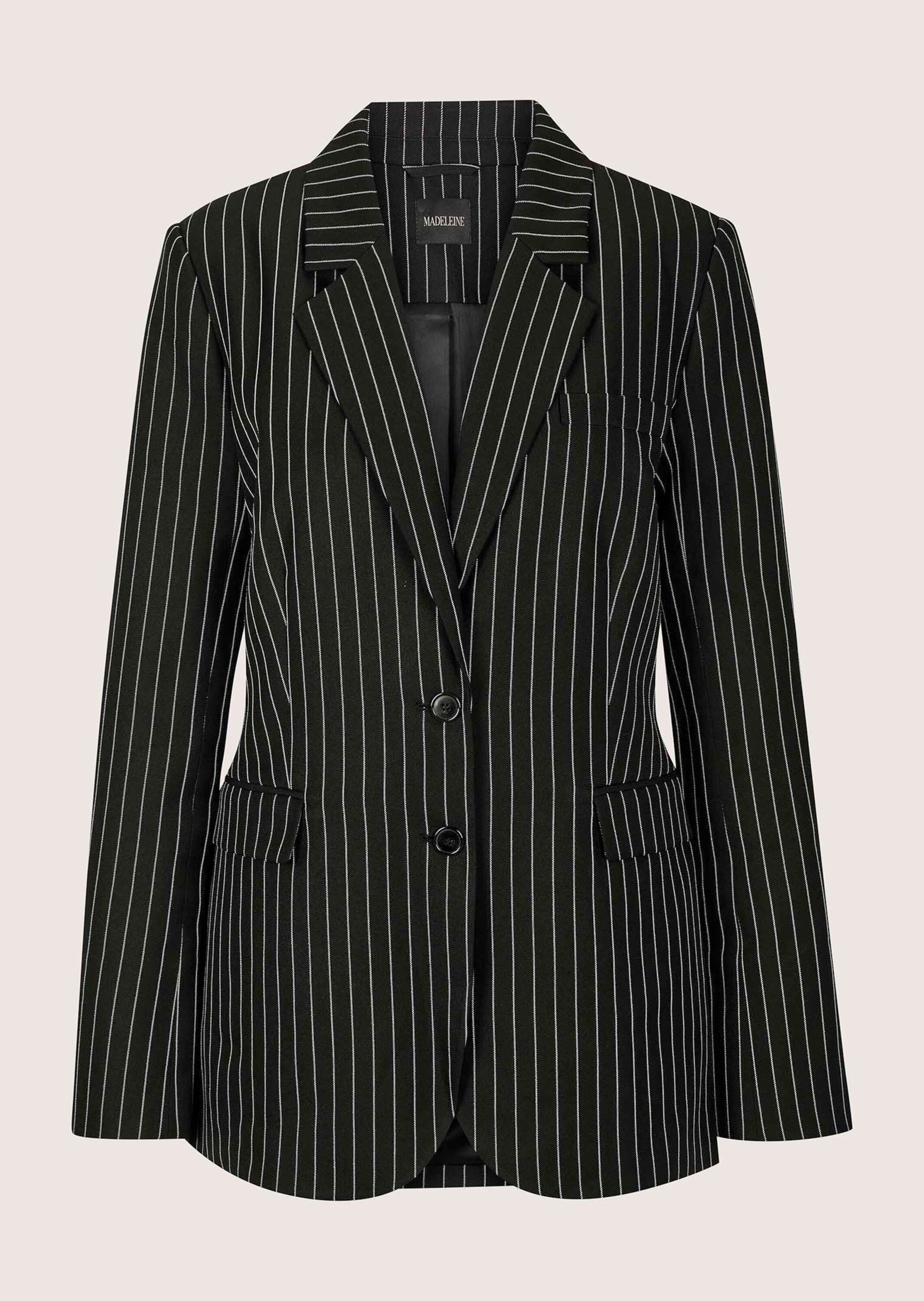MADELEINE "Blazer Longblazer mit Nadelstreifen" Streifenblazer