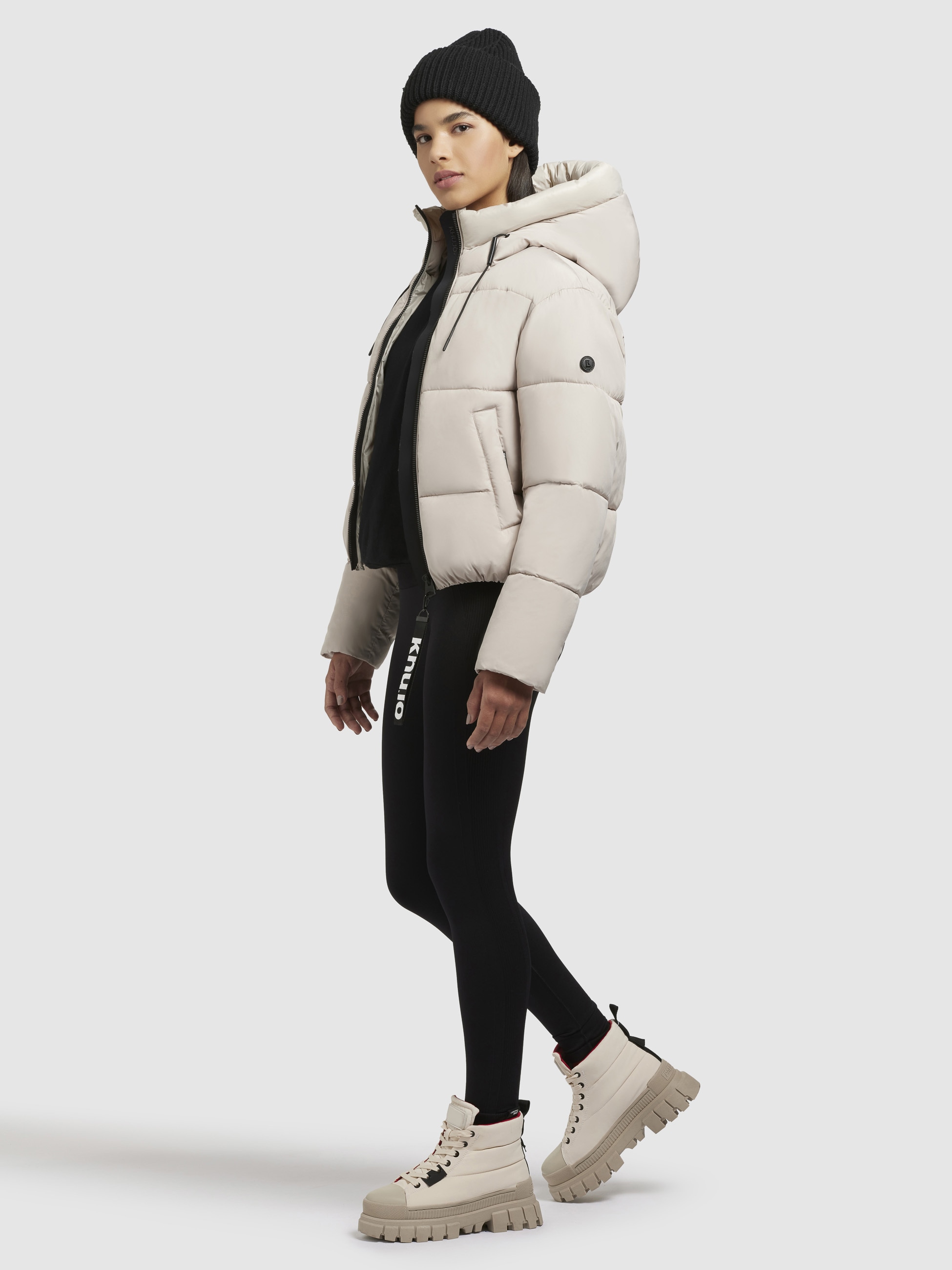 khujo Steppjacke »ELIDA«, mit Kapuze