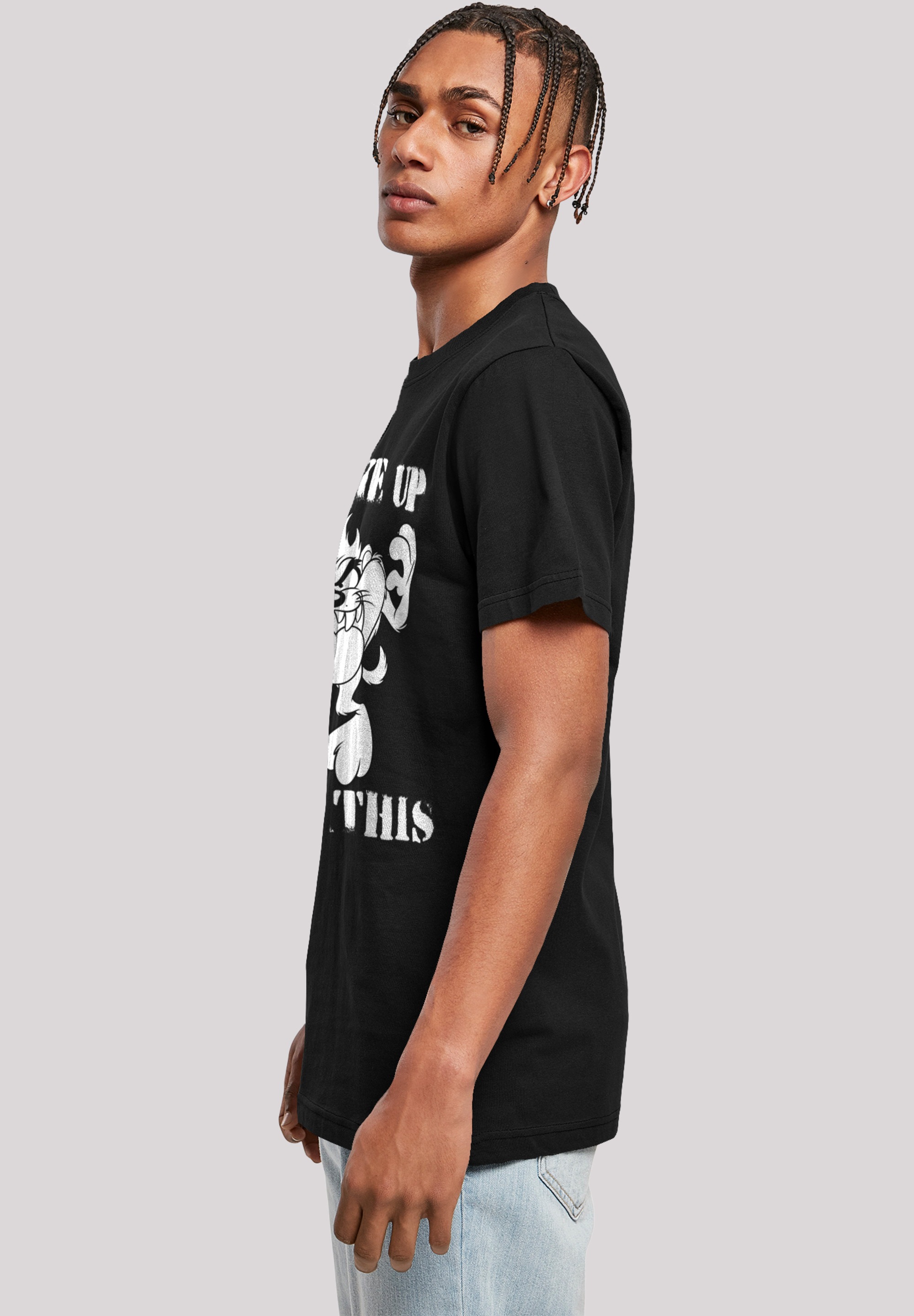 F4NT4STIC T-Shirt »Looney Tunes Taz I Woke Up Like This«, Print