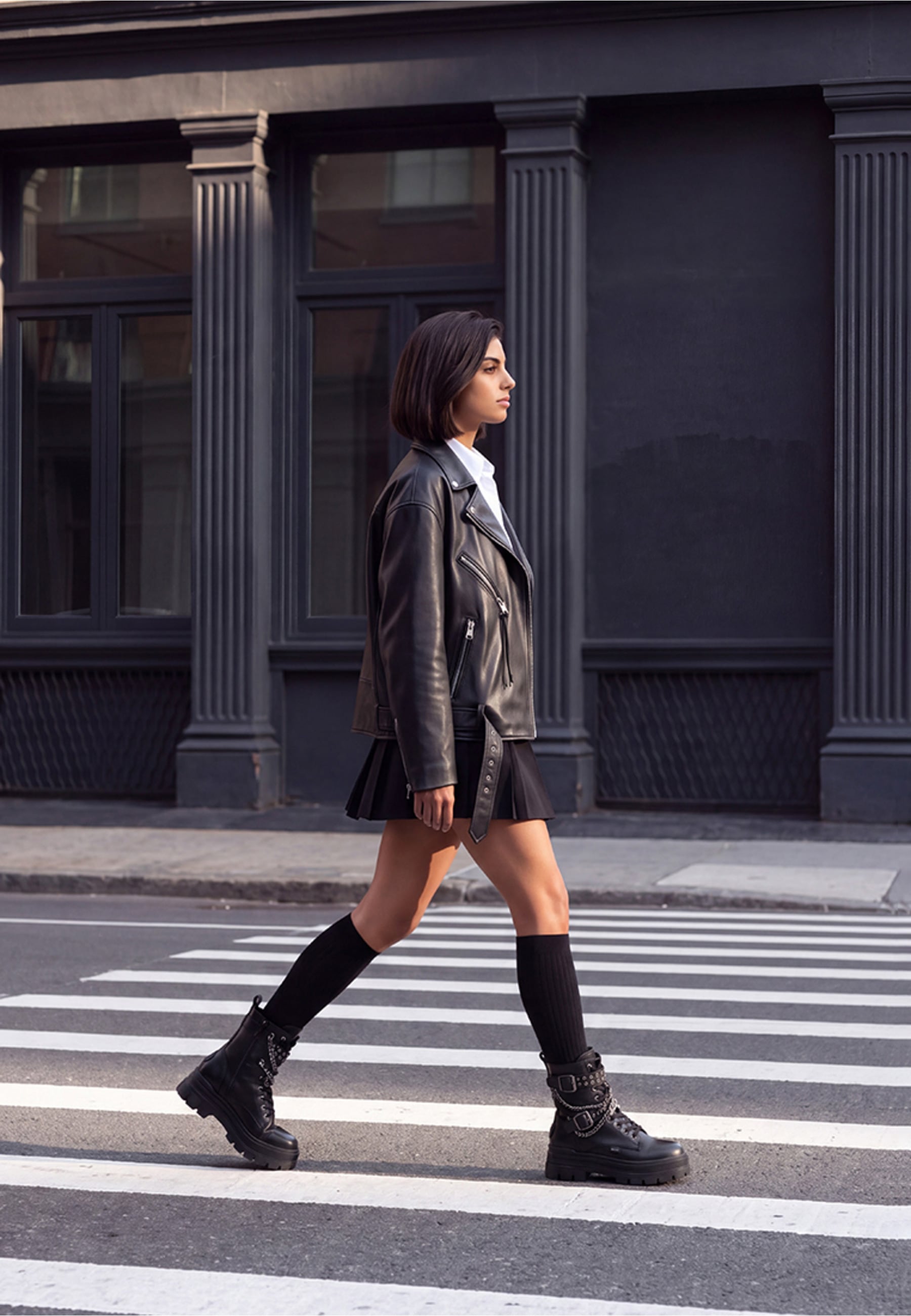 Buffalo Stiefelette »Buffalo ASPHA LACE UP BIKER«