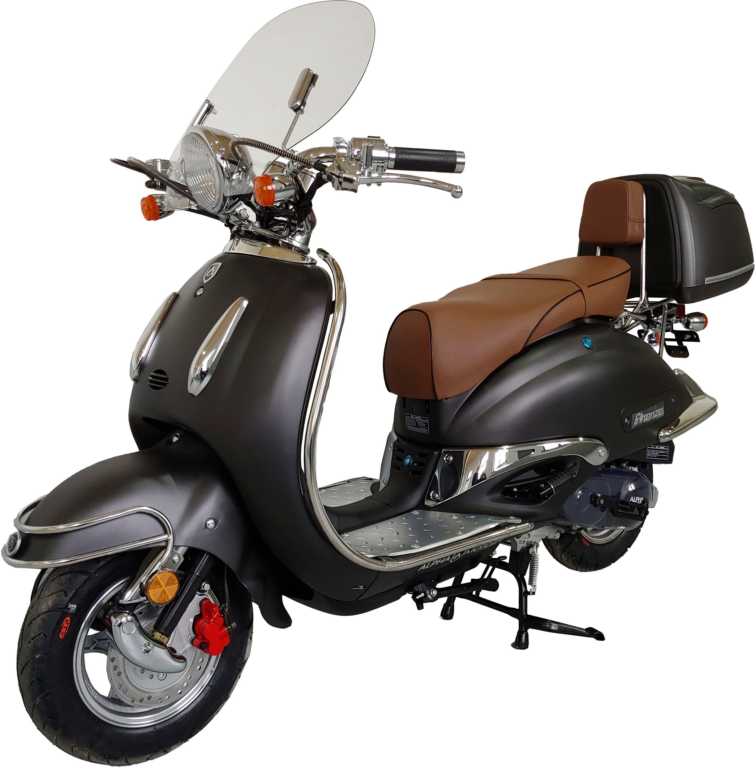 Alpha Motors Motorroller Retro Firenze Limited 50 ccm 45 km/h EURO 5 mattschwarz