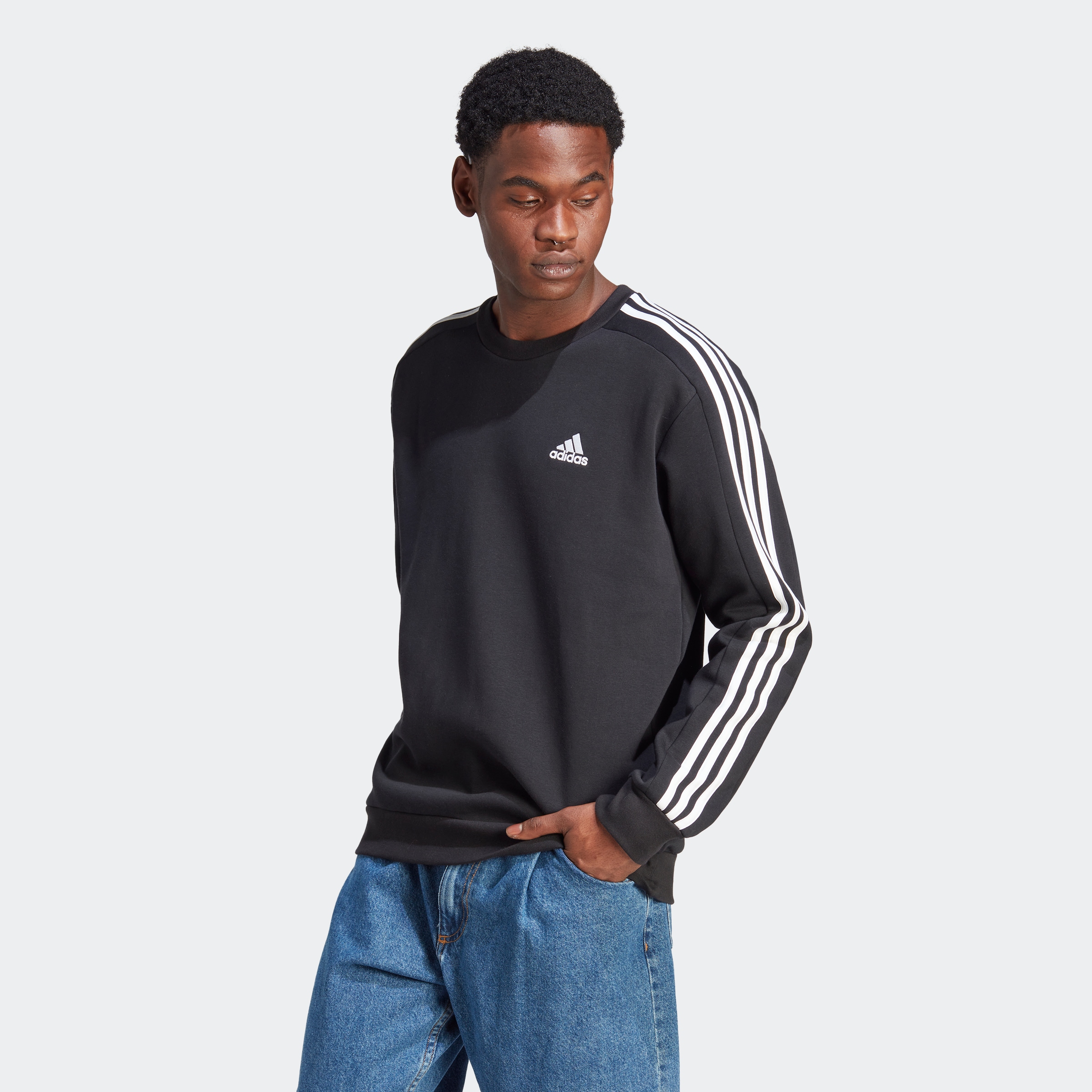 adidas Sportswear Sweatshirt "ESSENTIALS 3-STREIFEN" günstig online kaufen