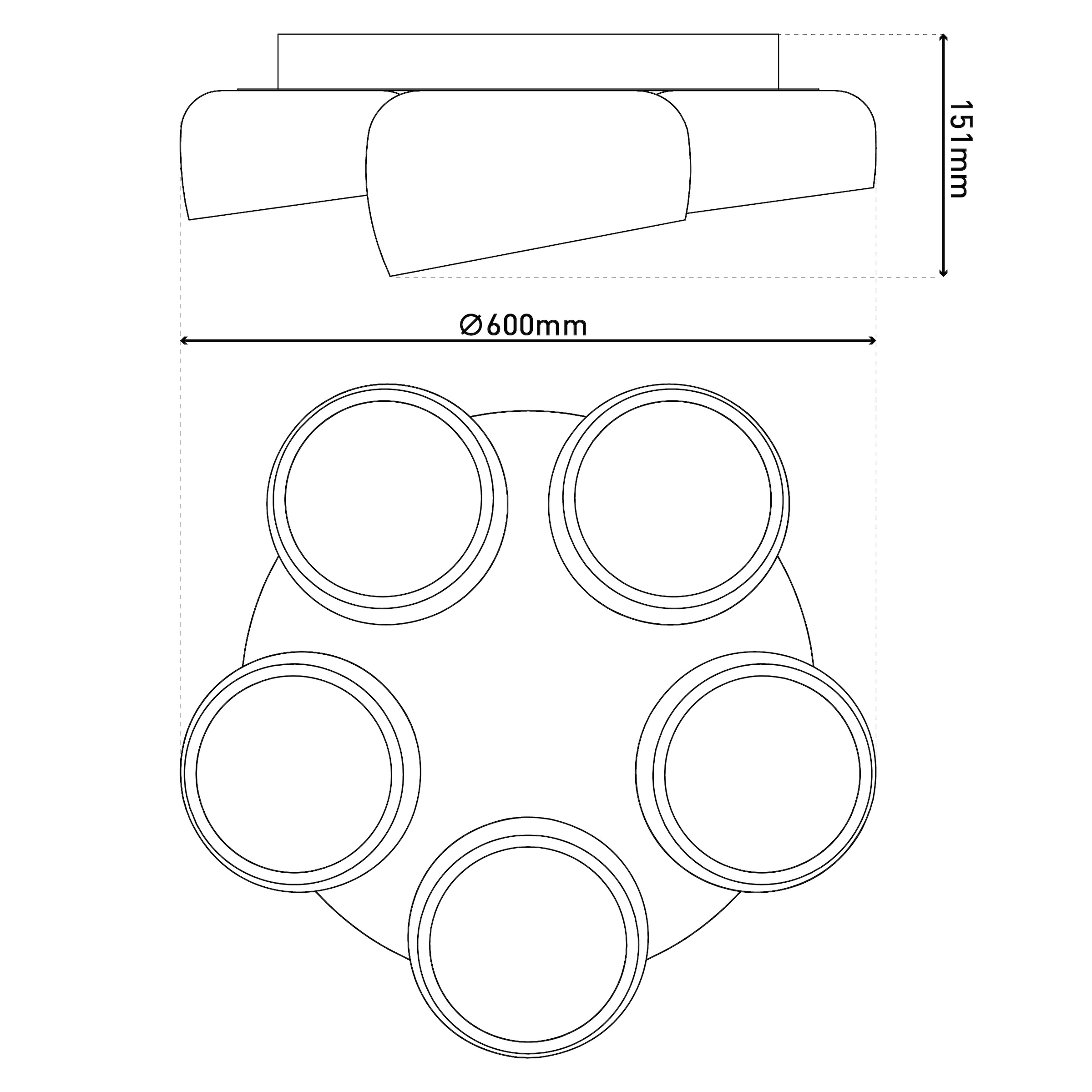 näve LED Deckenleuchte »Eliora« LED-Modul 1 Stk. warmweiß - kaltweiß LED, dimmbar, CCT, Memory, Nachtlicht, Funkfernbedienung, weiß