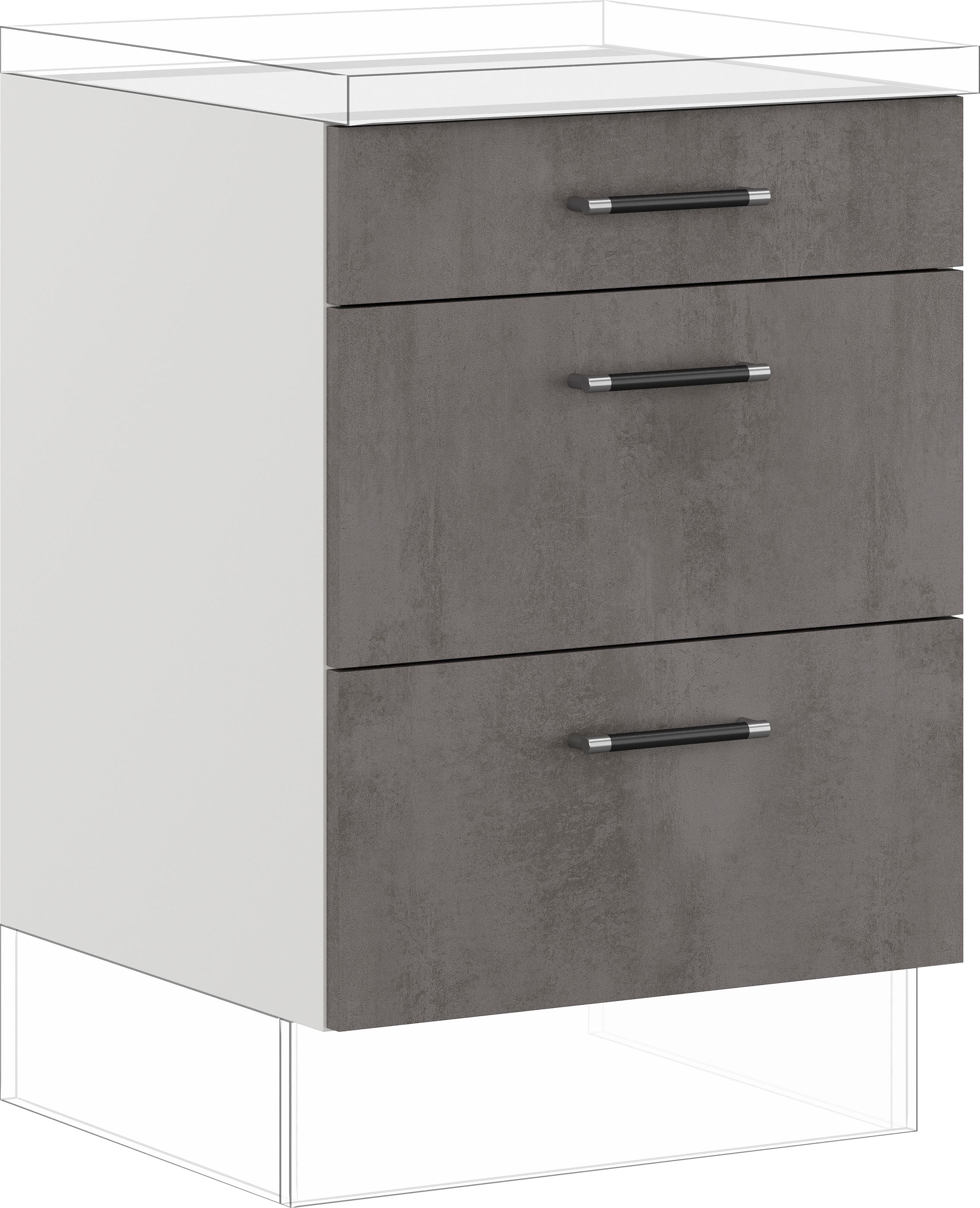 IMPULS KÜCHEN Auszugsunterschrank ""Prag und Valencia", Breite/Höhe: 60/72, günstig online kaufen