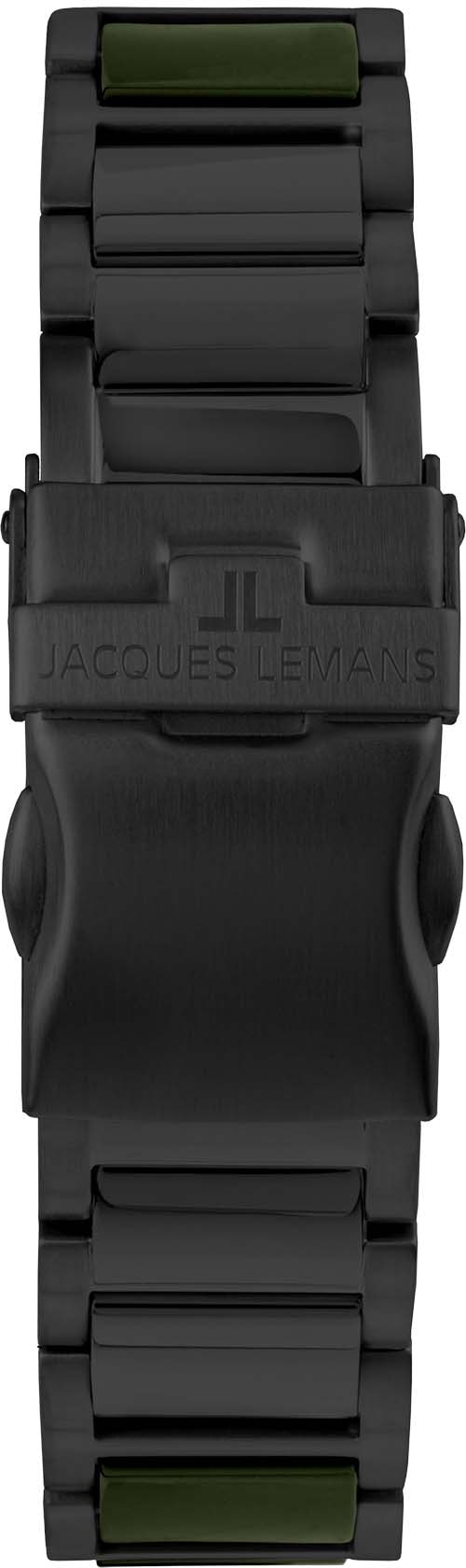 Jacques Lemans Keramikuhr »Liverpool, 42-10F«, Quarzuhr, Armbanduhr, Herrenuhr, Datum, Leuchtzeiger