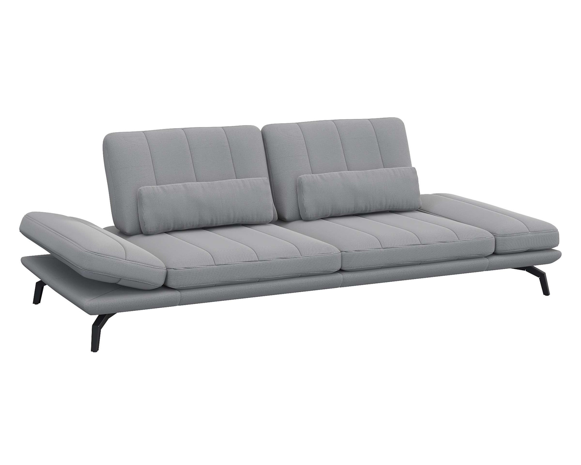 FLEXLUX 3-Sitzer »Tropea Funktionssofa, Designsofa, Relaxfunktion, TV-Couch,«, mit Armteilverstellung sowie Sitztiefenverstellung, Breite 252 cm