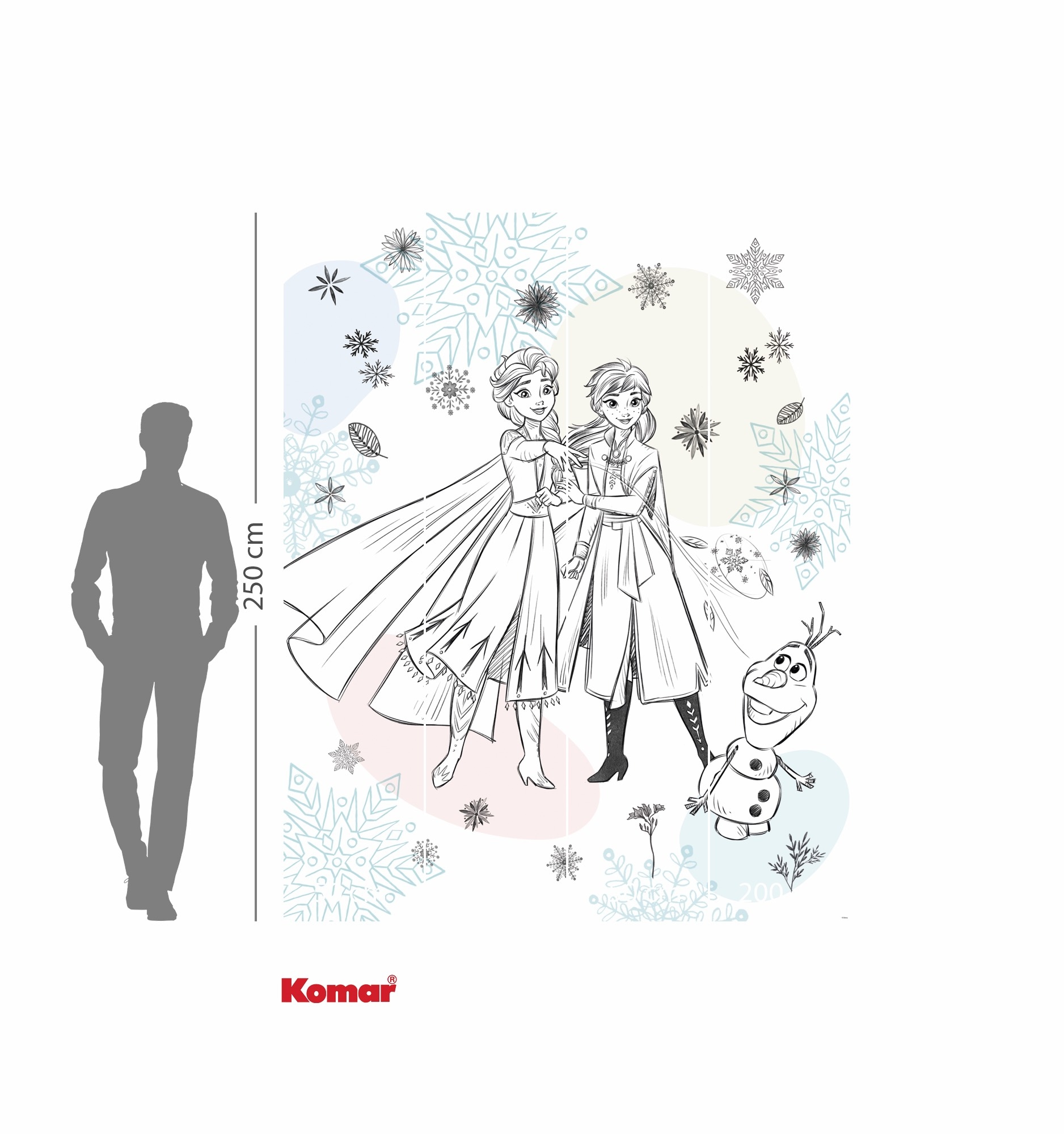 Komar Kindertapete »Disney Frozen Sketch Sis...