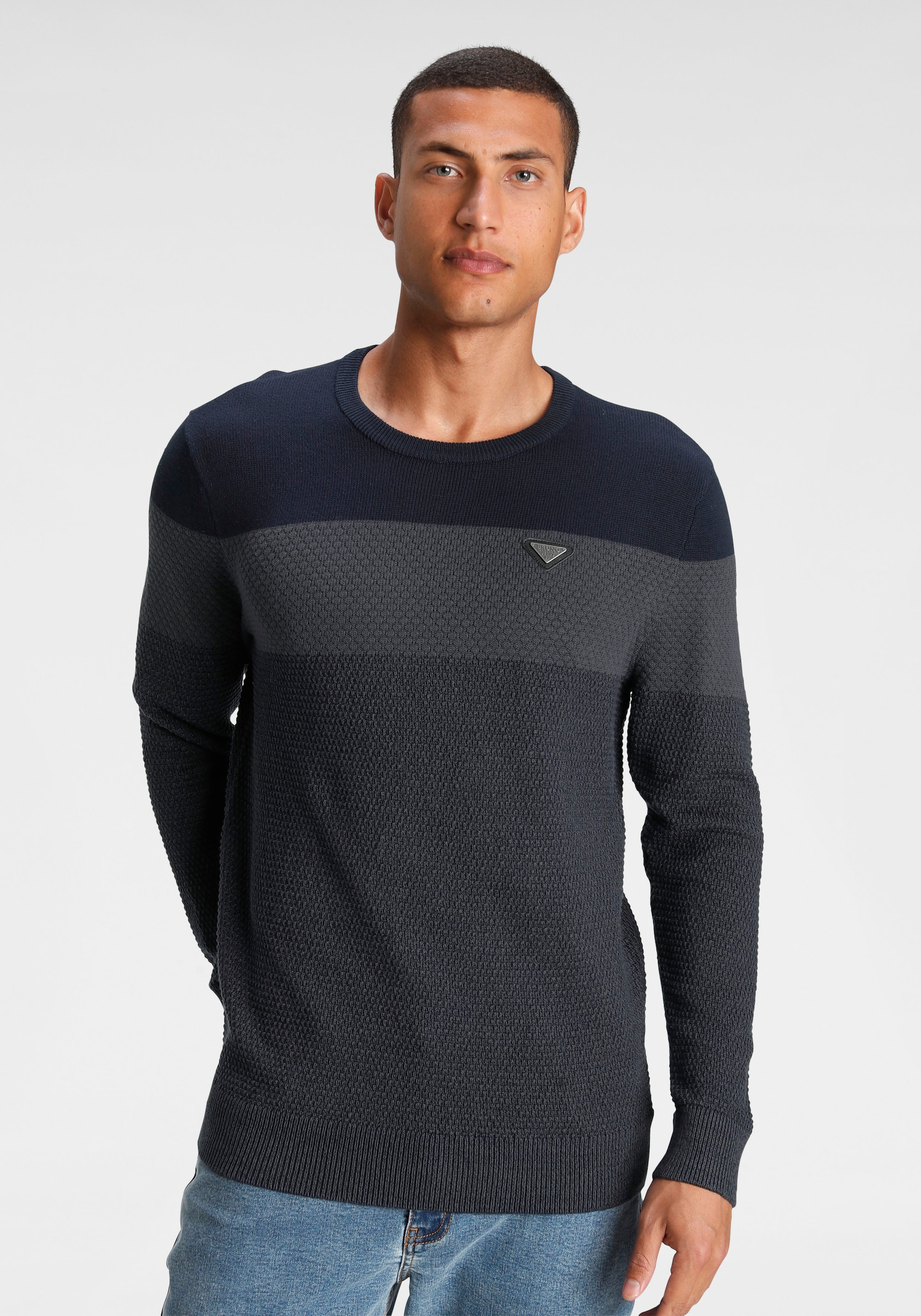 Bruno Banani Strickpullover, im modischem Look