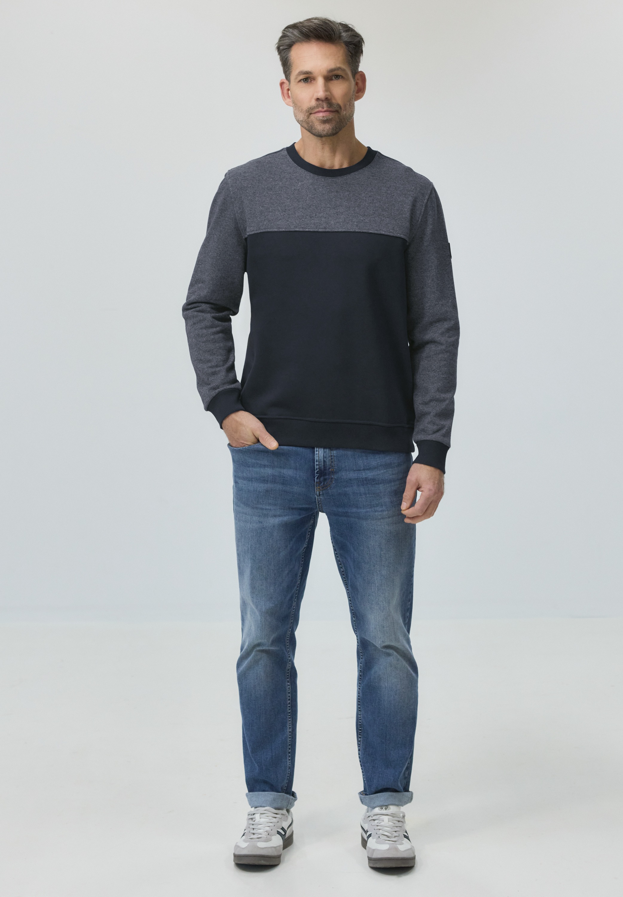 STREET ONE MEN Sweatshirt , im soften Baumwoll-Mix
