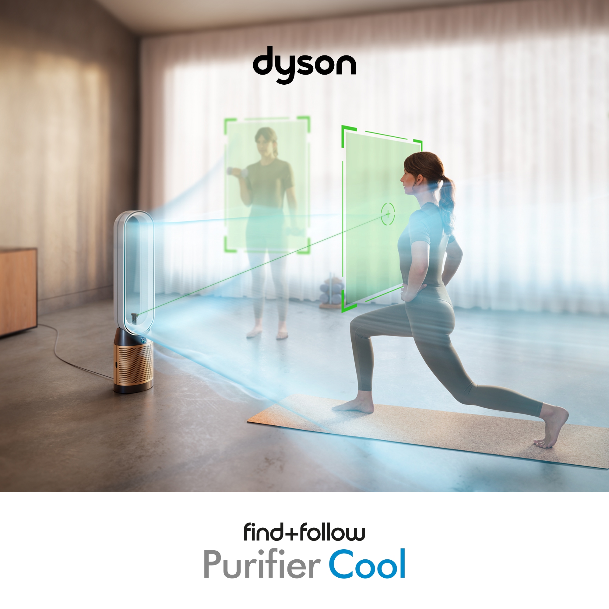 DYSON Luftreiniger »und Ventilator Dyson Find+Follow Purifier Cool PC3« für 40 qm Räume