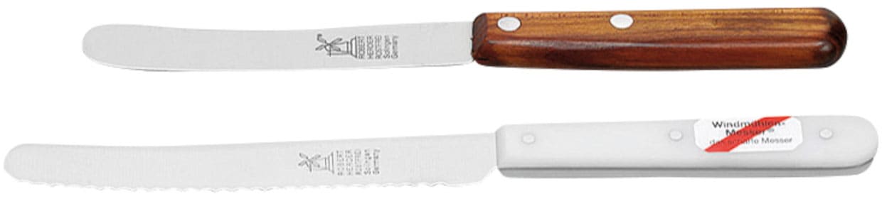 Windmühlenmesser Brötchenmesser »Kleine Buckels«, (1 tlg.), Buttermesser, Griff Kirschholz