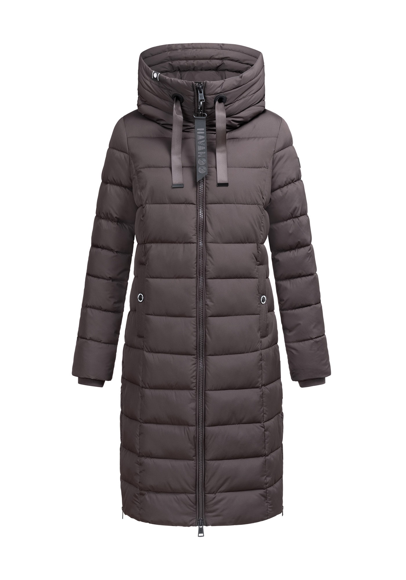 Navahoo Winterjacke »Mondmaedchen« Extra langer Schnitt mit seitlichen Schlitzen