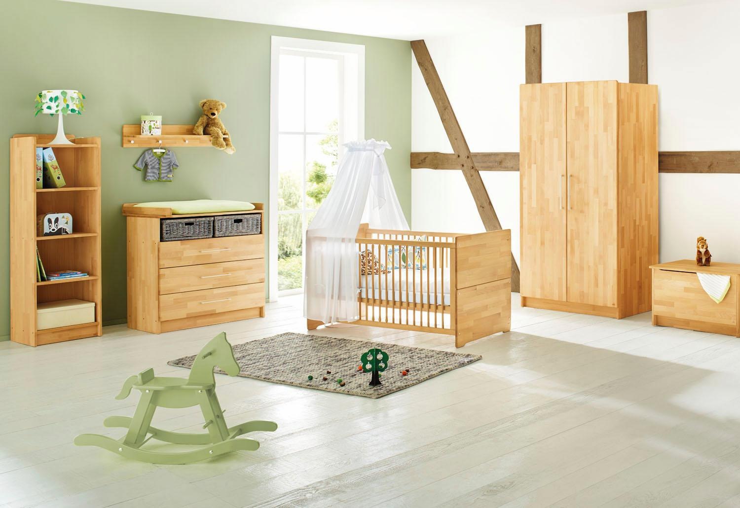 Pinolino® Babyzimmer-Komplettset »Natura«, (Set, 3 St., Kinderbett,  Wickelkommode, Kleiderschrank), breit; mit Kinderbett, Schrank und  Wickelkommode; Made in Europe kaufen | BAUR