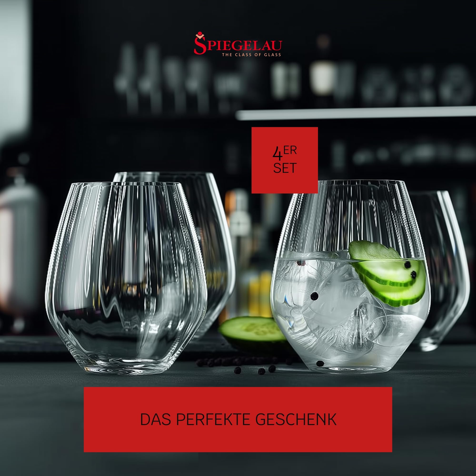 SPIEGELAU Cocktailglas »Becher Gin Tonic 625 ml 4er Set transparent«