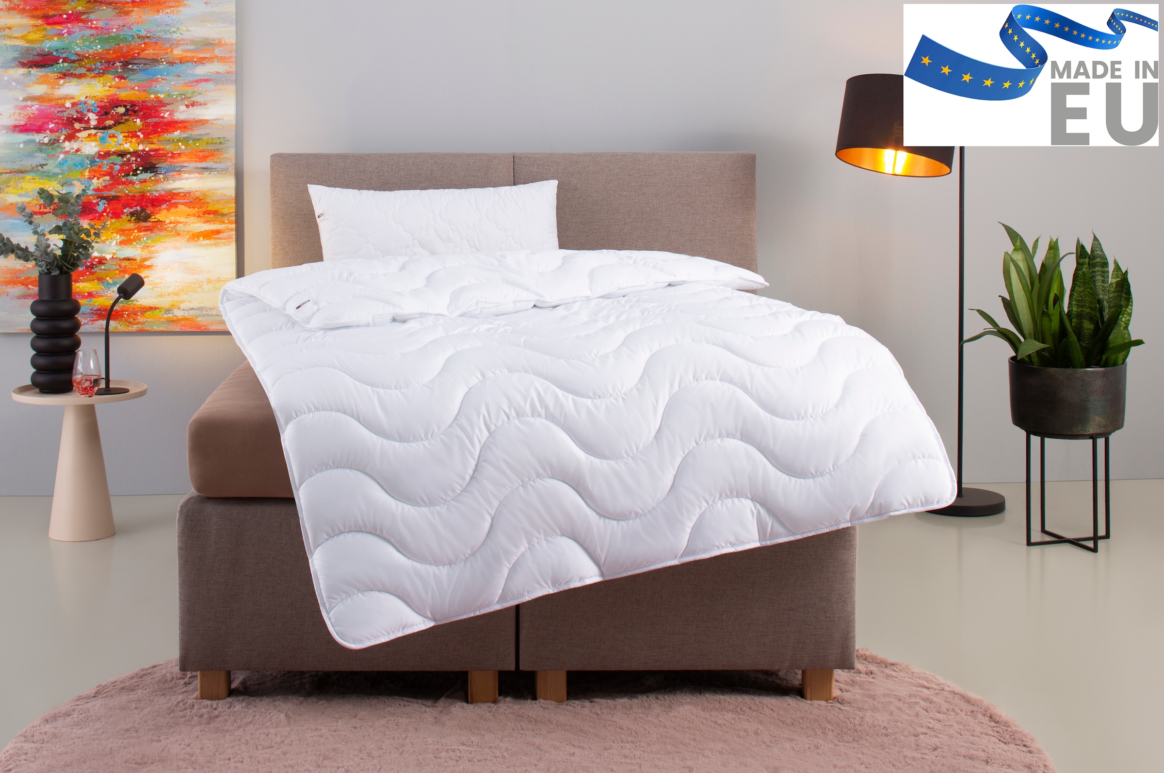 OTTO home Microfaserbettdecke + Microfaserkissen "Mailo, Bettdecke 135x200 günstig online kaufen