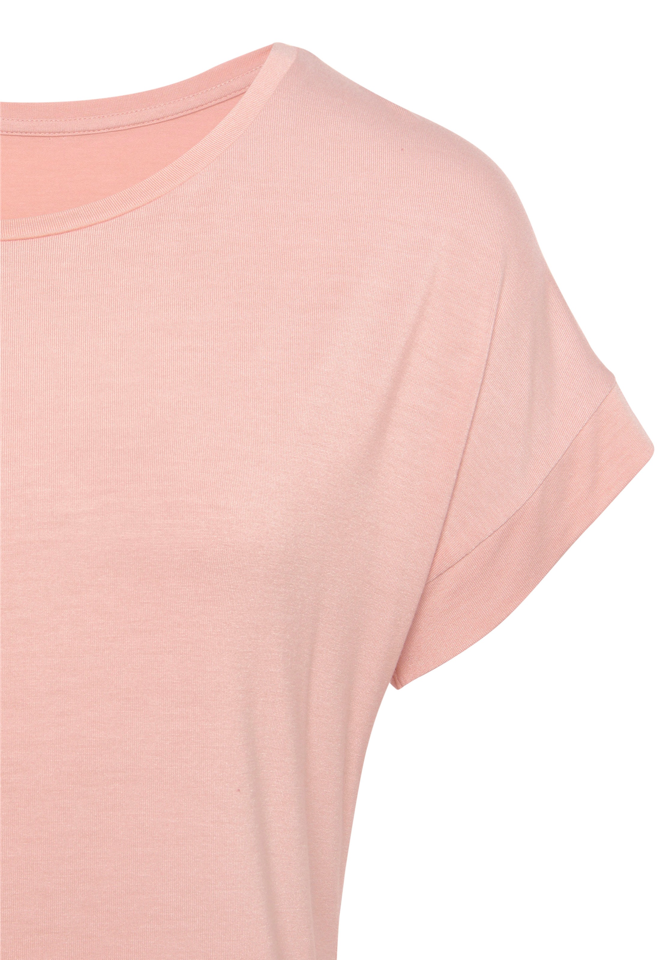 Thumbnail - Vivance Kurzarmshirt "mit Gummizug im Bund", aus weichem Viskose-Stretch