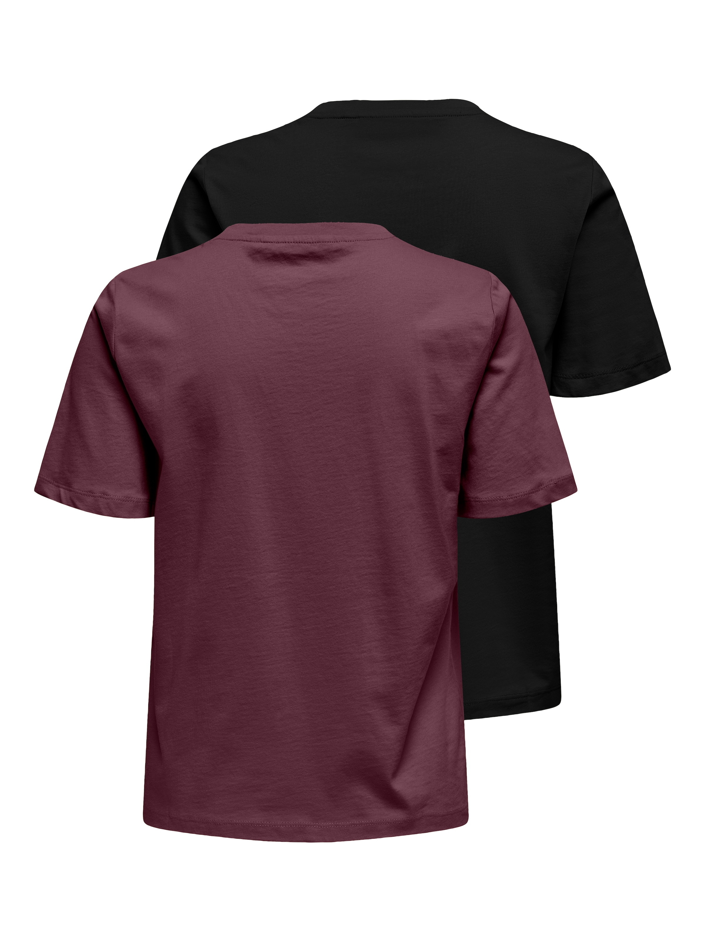 ONLY Kurzarmshirt »ONLONLY S/S TEE NOOS 2 PACK«, (Packung, 2 tlg.)