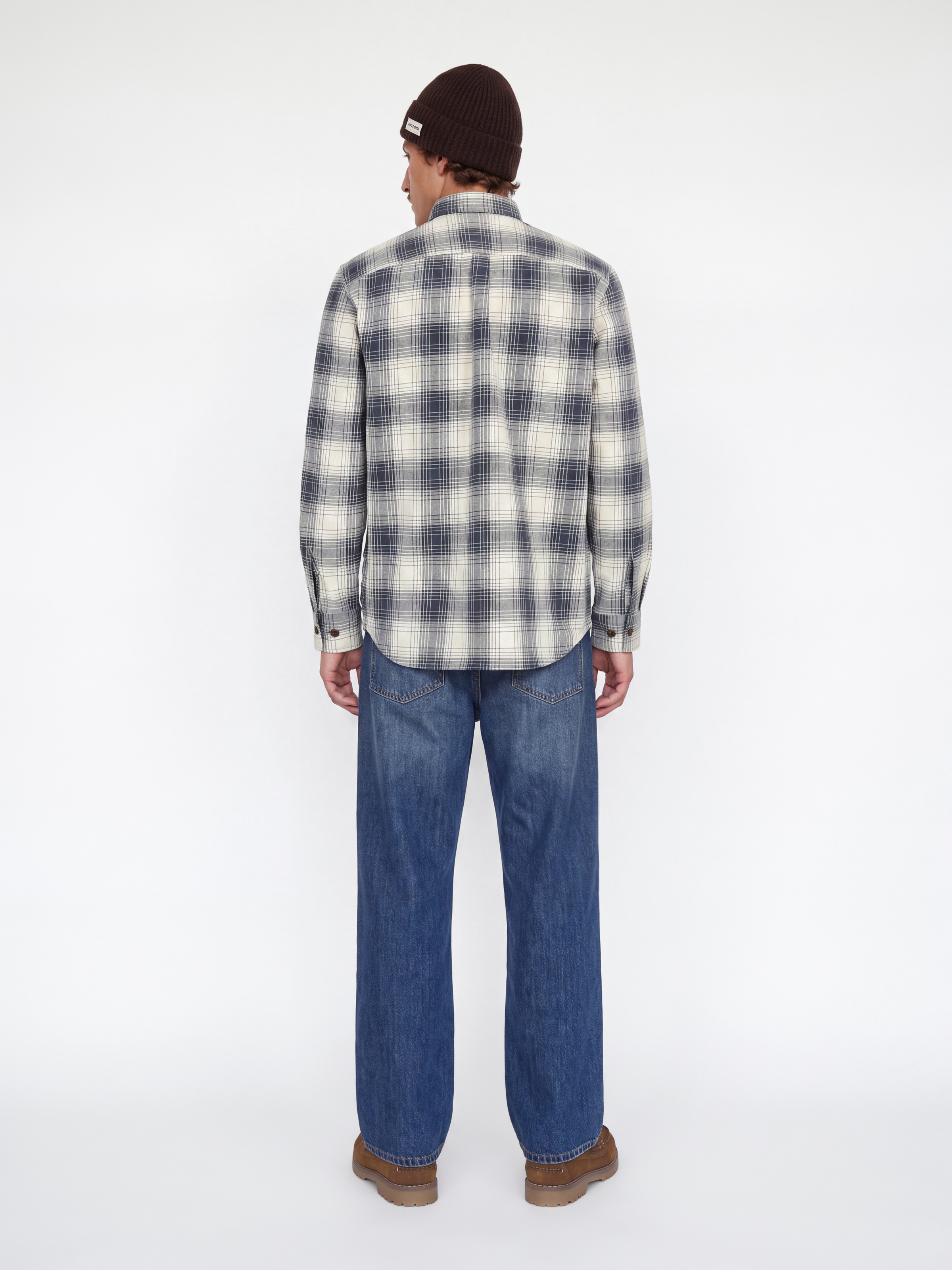 Jack & Jones Langarmhemd »JPRBLUIVY CHECK L/S OVERSHIRT SN« Baumwolle, normal geschnitten