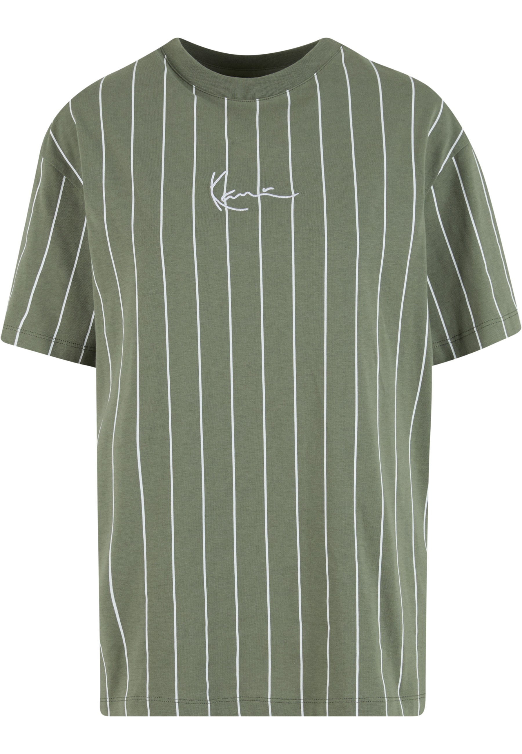 Karl Kani T-Shirt "Karl Kani Small Signature Essential Pinstripe OS Tee" 1