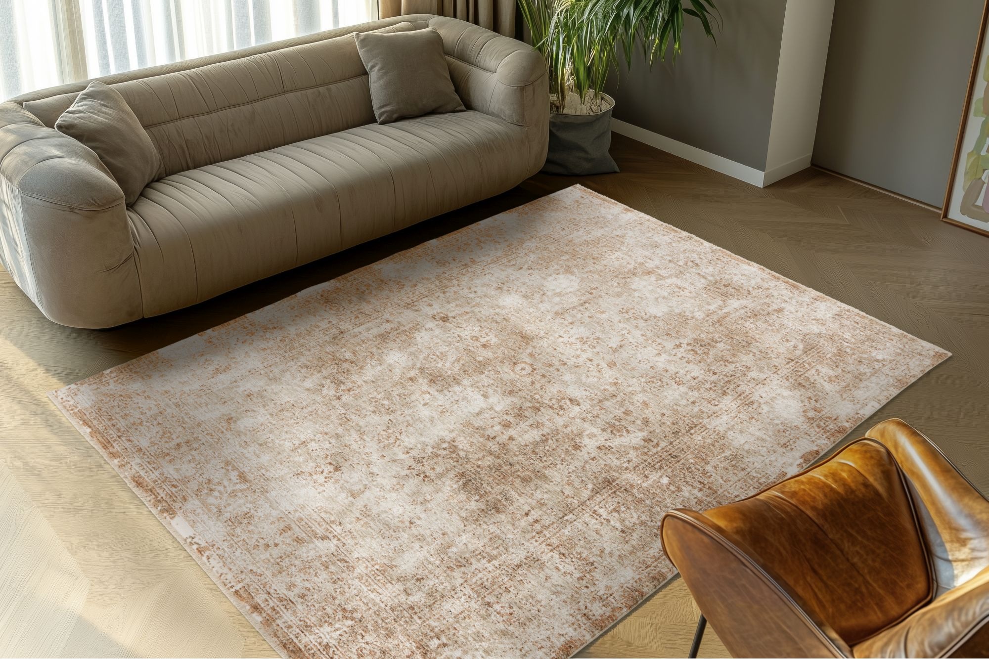 Kayoom Teppich "Amora 263" rechteckig 13 mm Höhe Kurzflor, Vintage, Hoch Ti günstig online kaufen