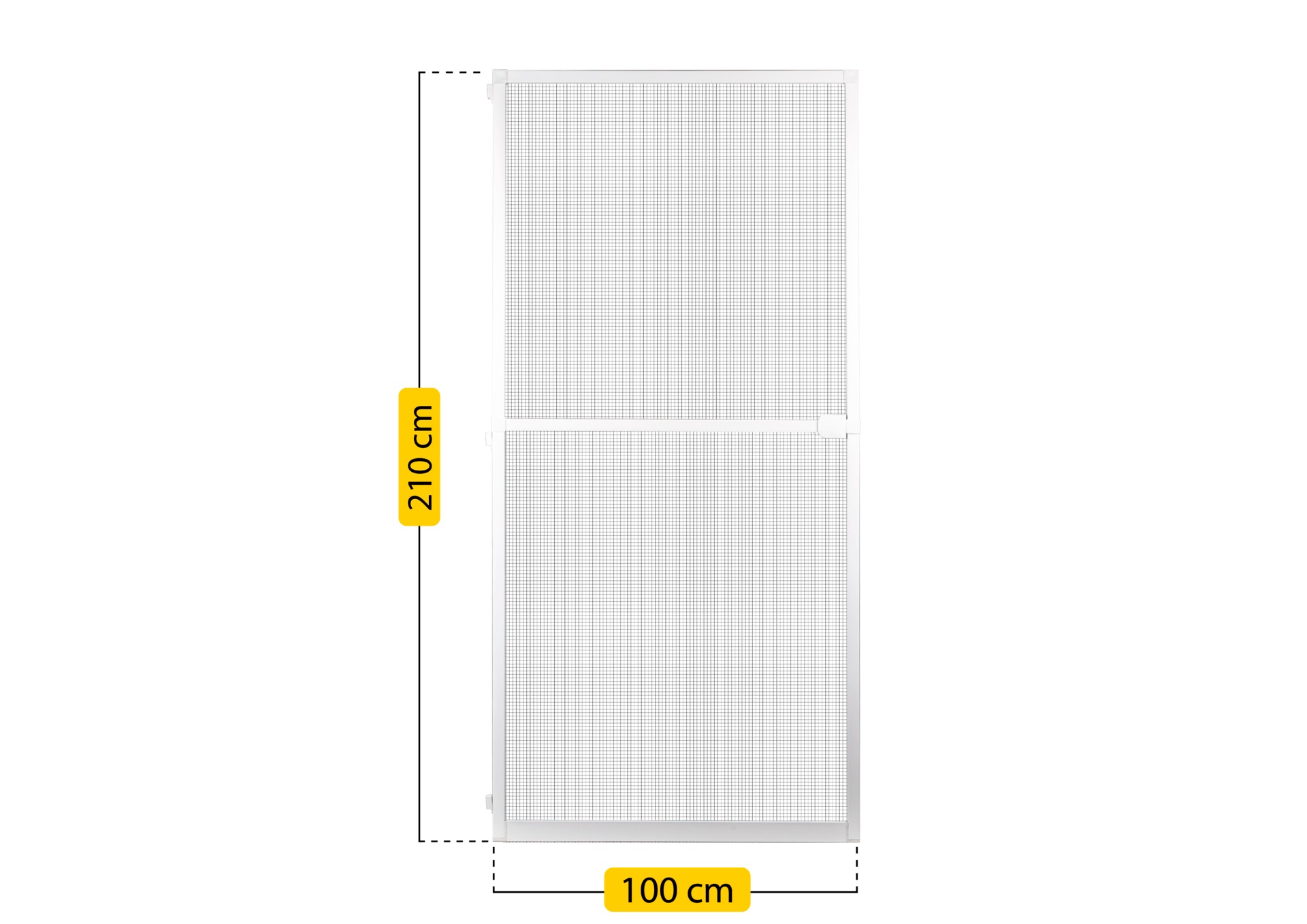 SCHELLENBERG Insektenschutz-Tür »PLUS, Fliegengitter für Balkon- und Terrassentüren zum Bohren« 1 Stk. tlg. mit Aluminiumrahmen, 100 x 210cm, erhältlich in schwarz oder weiß