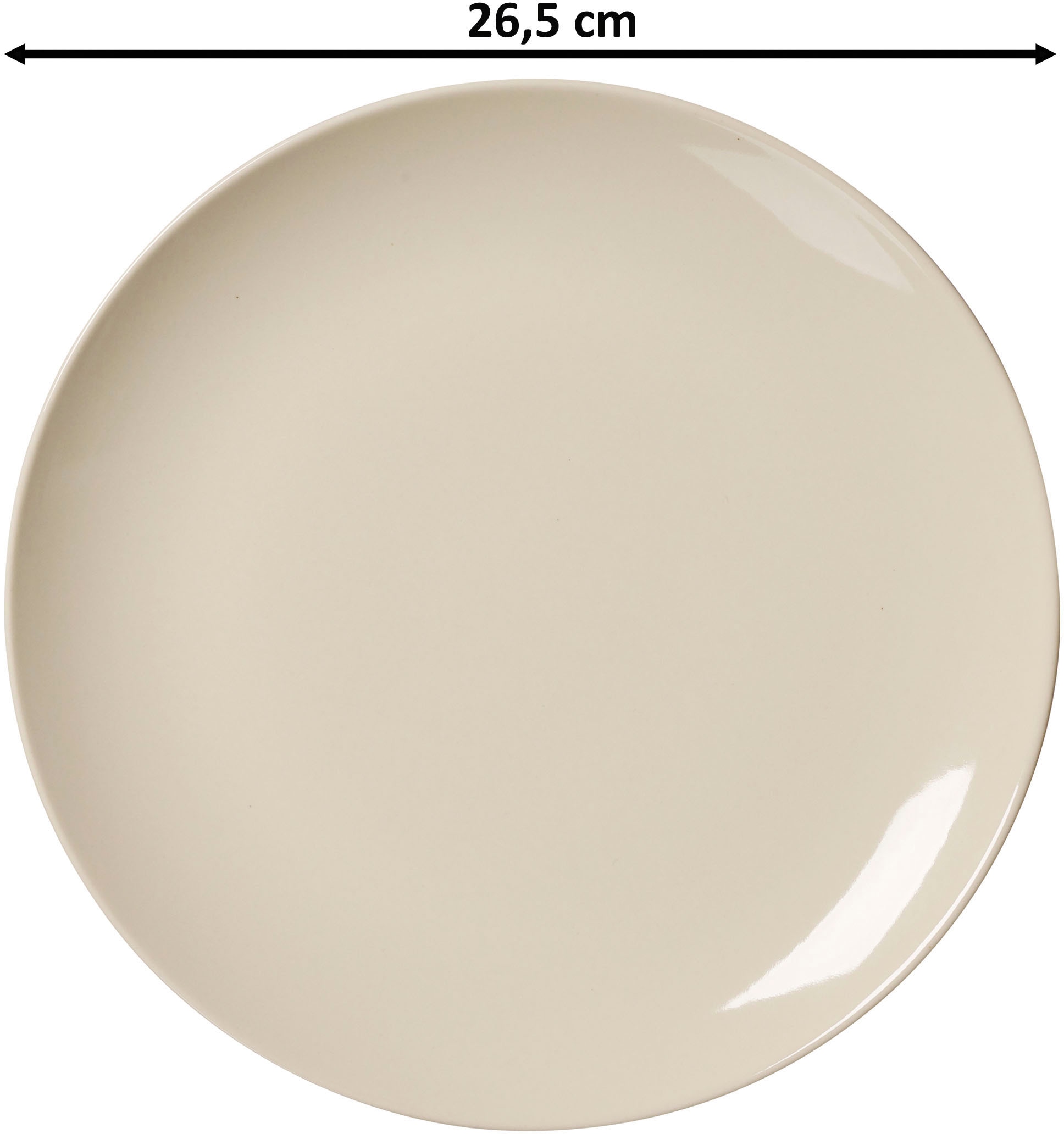Ritzenhoff & Breker Tafelservice »Cecina«, (Set, 8 tlg.), Geschirr-Set, seidig schimmernde Farbglasur
