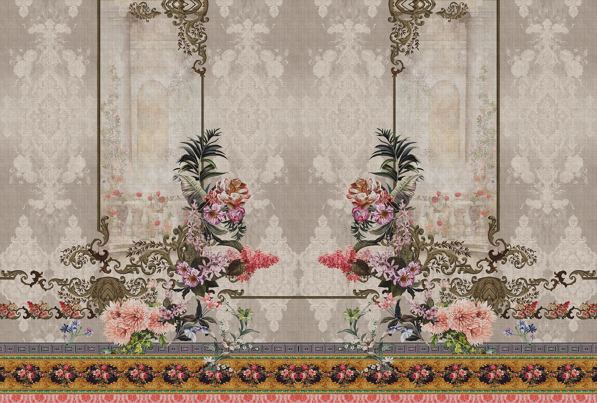 living walls Fototapete "Walls by Patel Oriental Garden" glatt Vlies, Wand