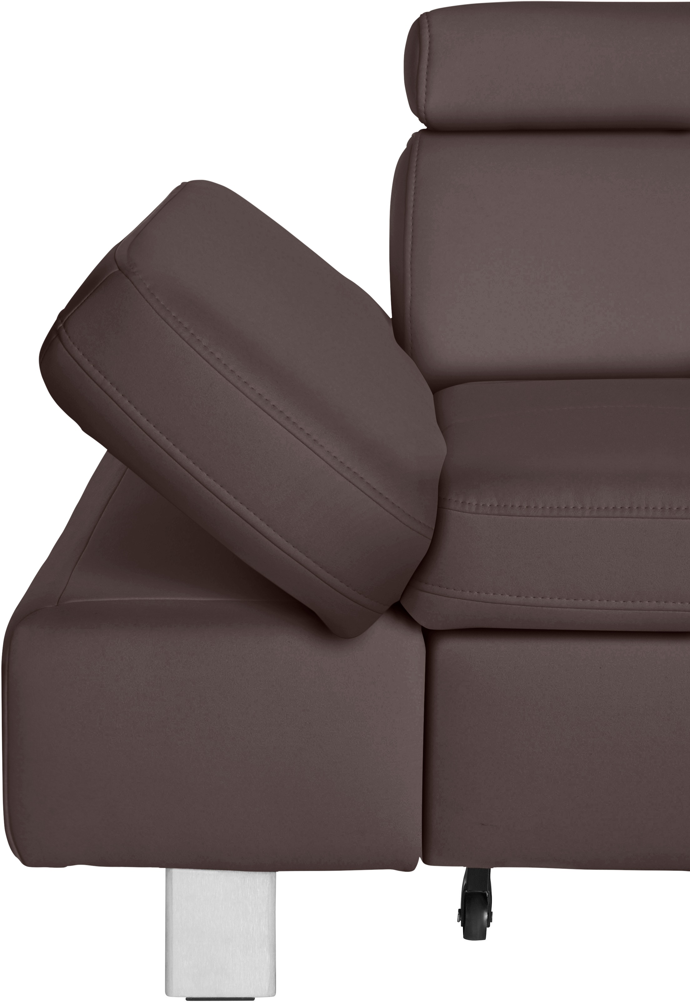 exxpo - sofa fashion Ecksofa »Fiji, L-Form«, mit Kopf- bzw. Rückenverstellung, wahlweise mit Bettfunktion