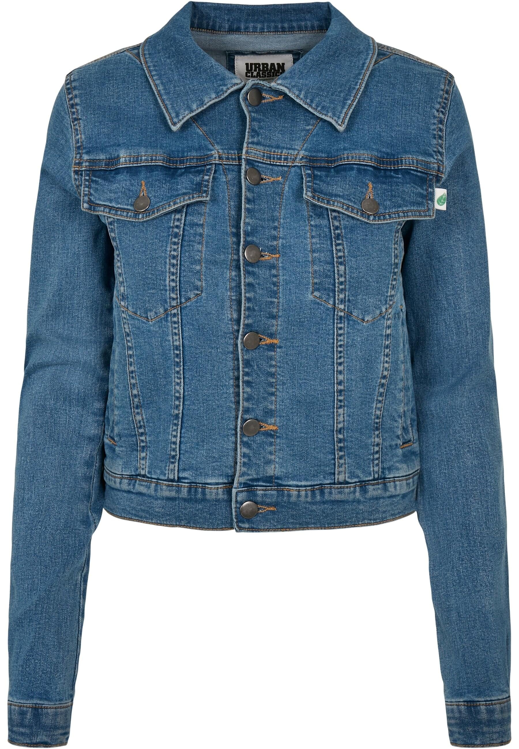 URBAN CLASSICS Jeansjacke "Urban Classics Damen Ladies Organic Denim Jacket", (1 St.), ohne Kapuze