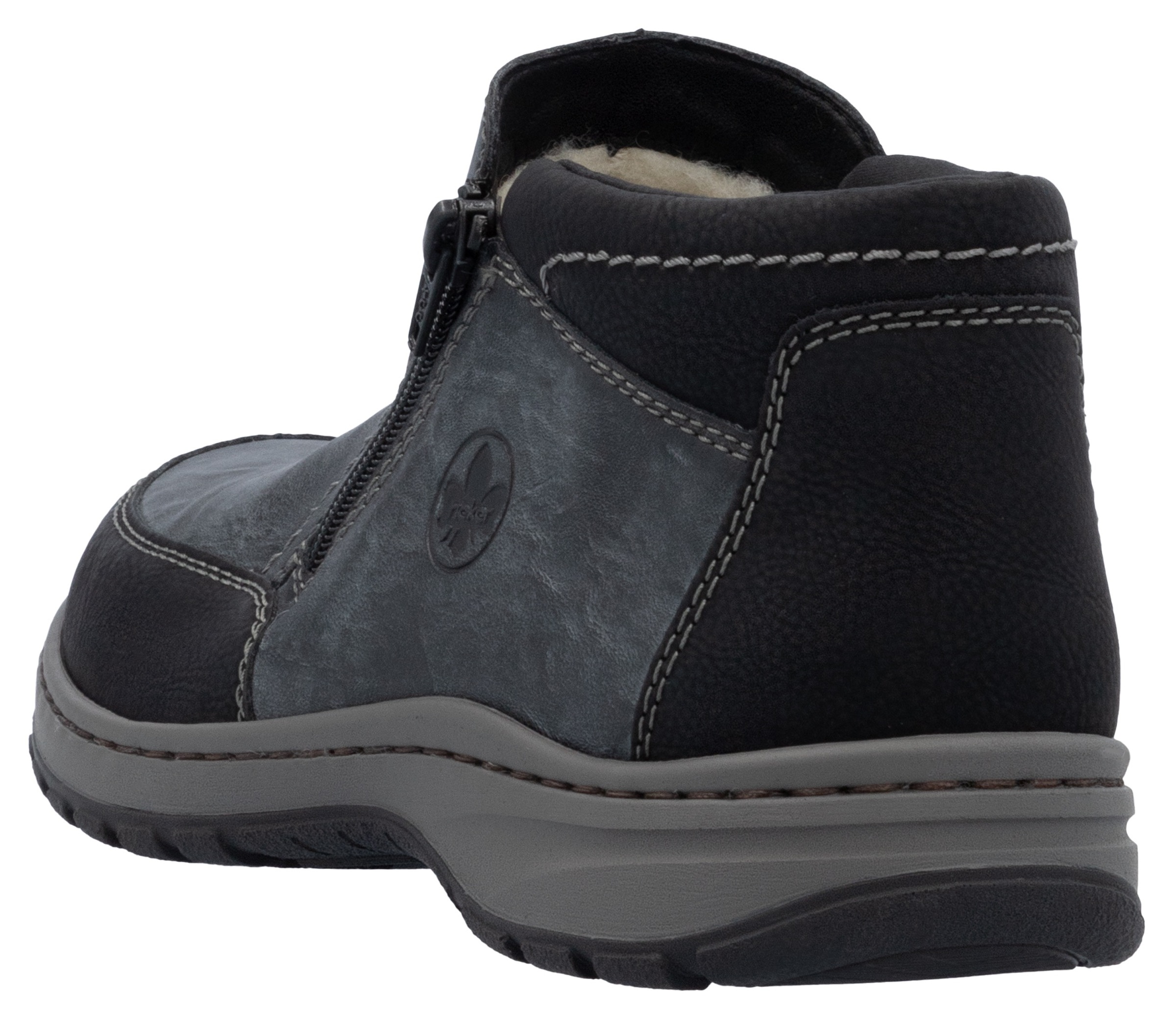 Rieker Winterboots, Winterstiefelette, Halbschuh mit beidseitigen Reißverschlüssen