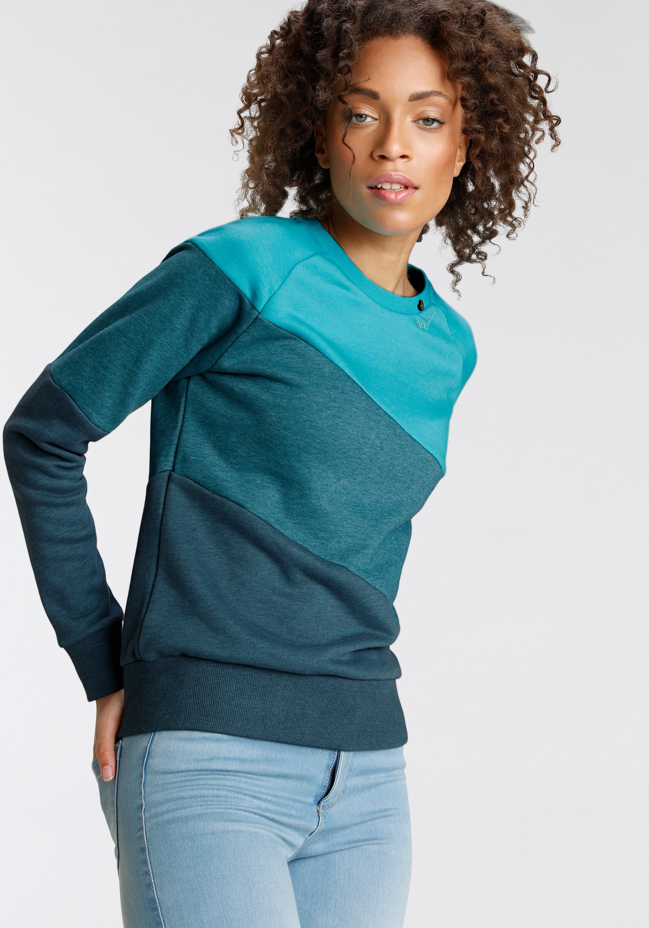Ragwear Sweater "JOHANKA BLOCK", in multicolor Block-Streifen