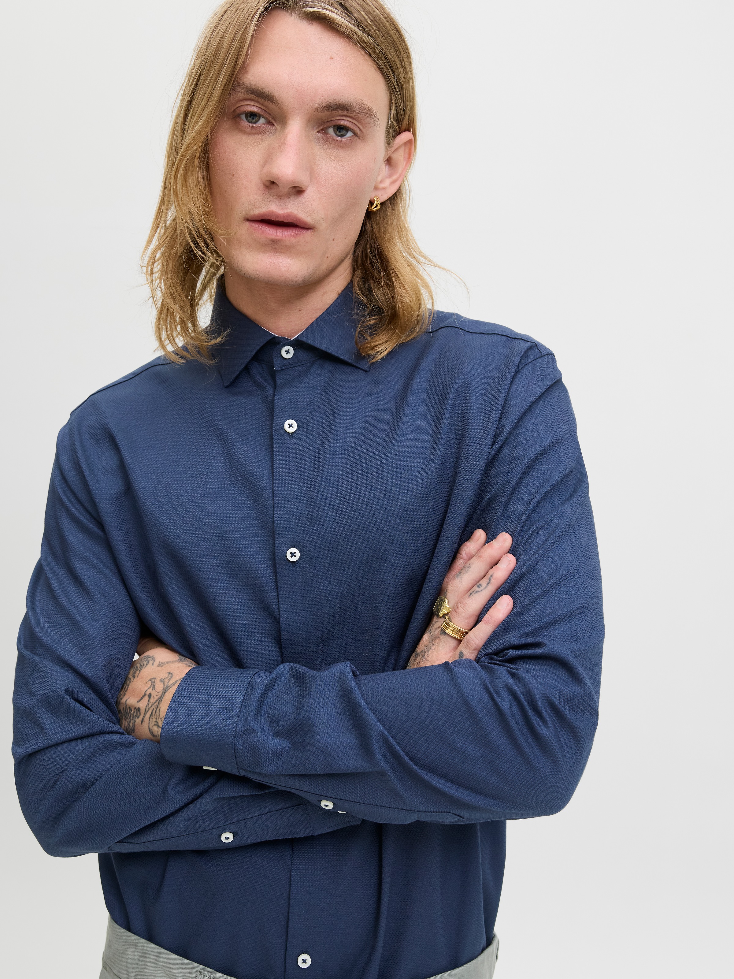 Jack & Jones Langarmhemd »JPRBLAPARKER DETAIL L/S SHIRT NOOS«