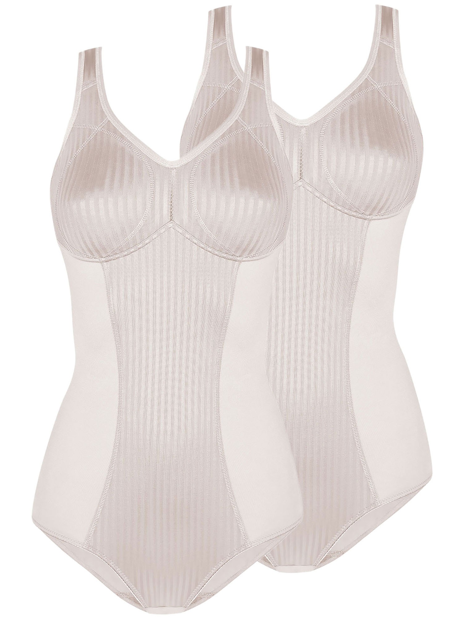 SUSA Damen Body "2er Pack Body ohne Bügel Cremona", Gr. 85nude nude, Obermaterial: 68% Polyamid PA. 32% Elasthan EL., Bodys