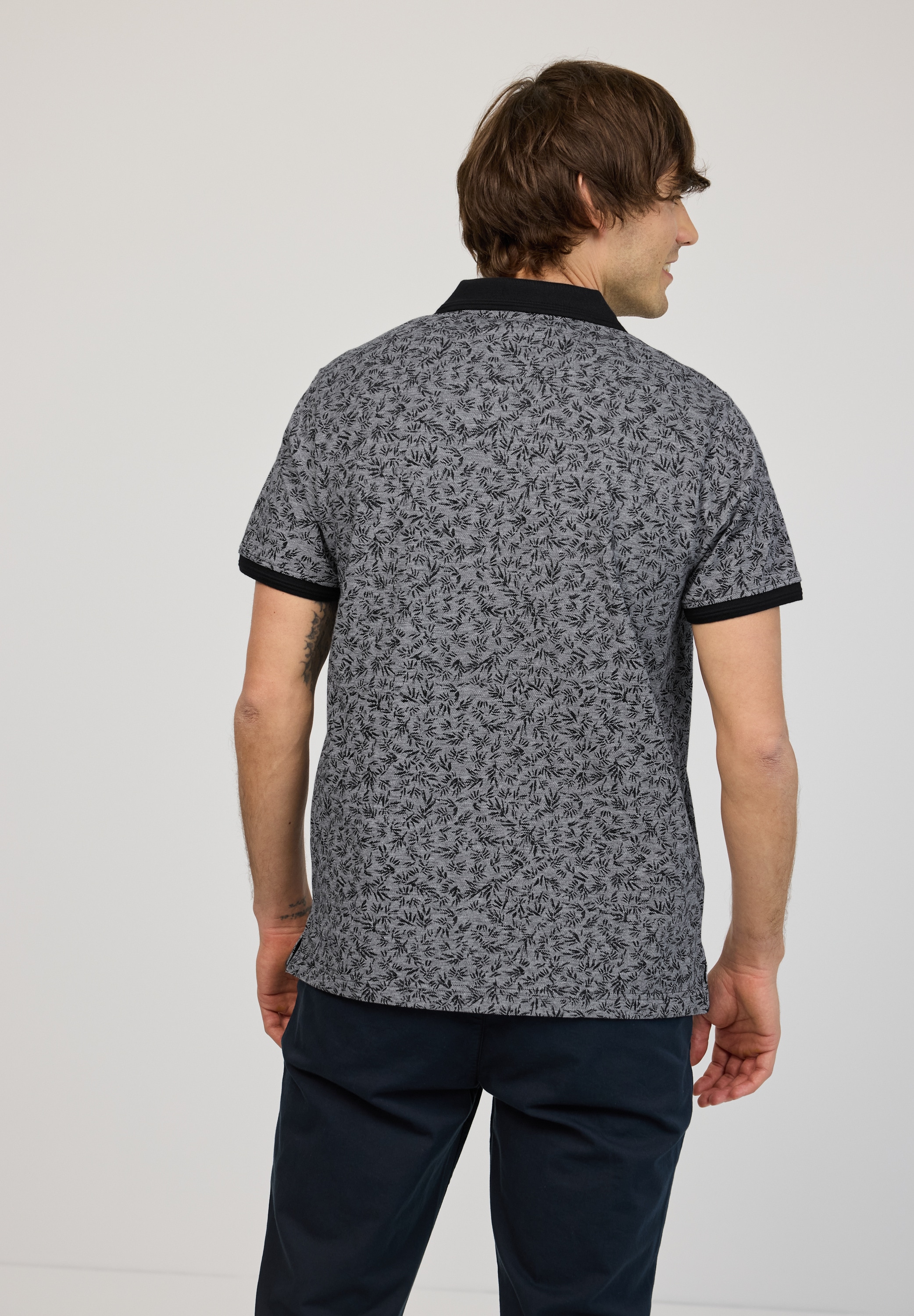 STREET ONE MEN Poloshirt aus reiner Baumwolle