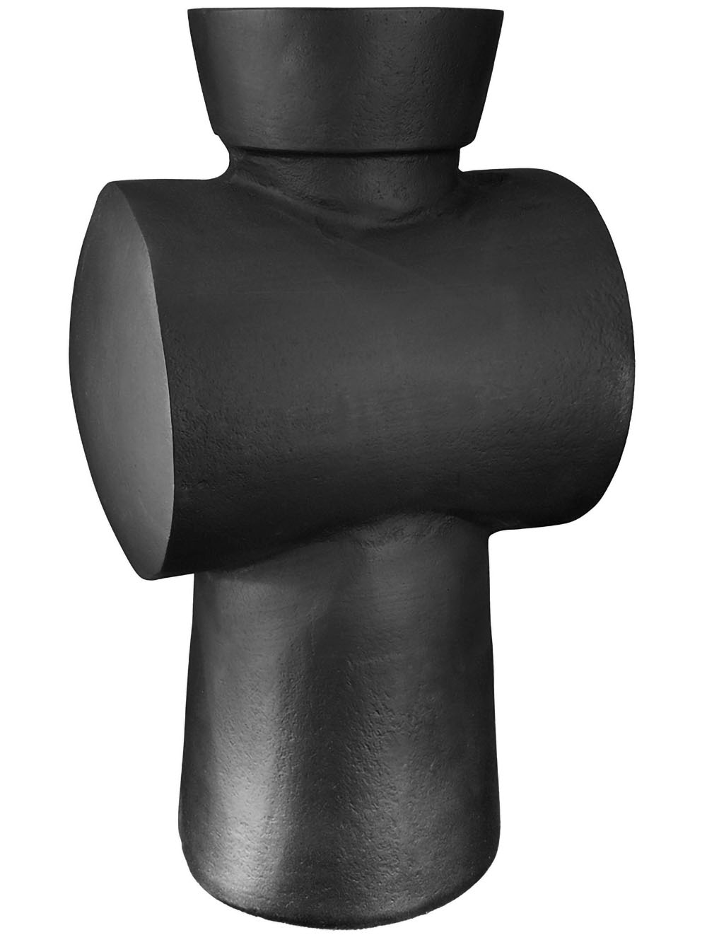 Casablanca by Gilde Dekovase "Vase Train, Höhe ca. 32 cm, aus Aluminium, nicht wasserdicht" Vasenöffnung ca. 9 cm, nur für Dekozwecke geeignet