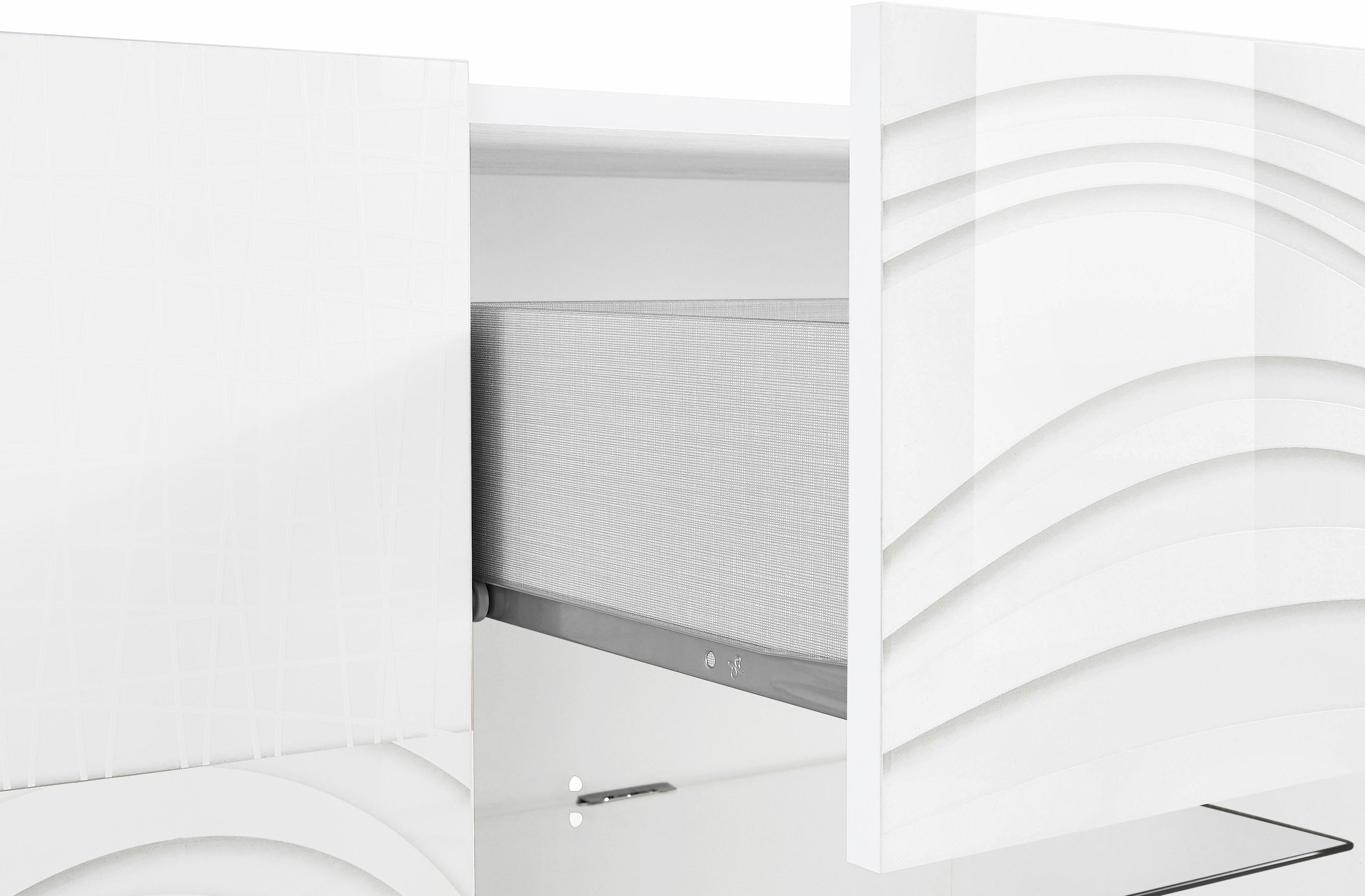INOSIGN Sideboard »Miro«, Breite 241 cm mit dekorativem Siebdruck