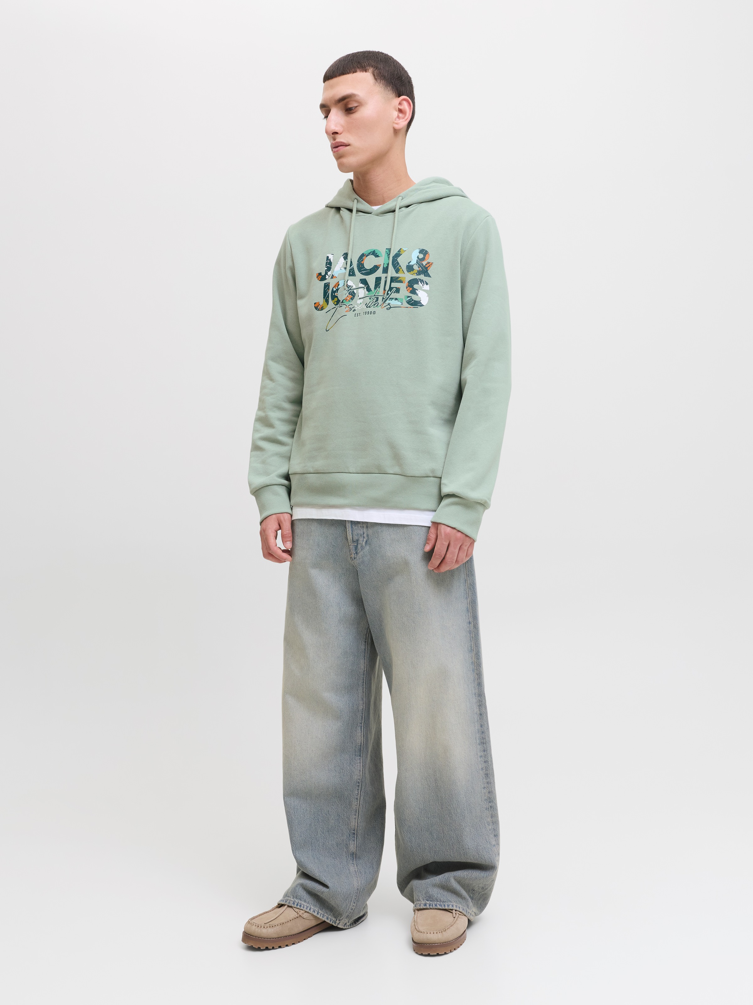 Jack & Jones Kapuzensweatshirt »JJGEPLAS SWEAT HOOD«