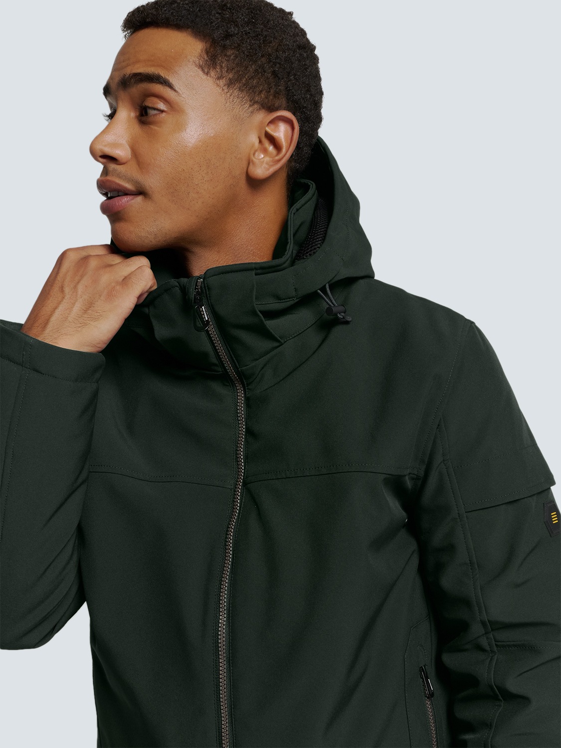 NO EXCESS Softshelljacke »No Excess Softshell-Kapuzenjacke«
