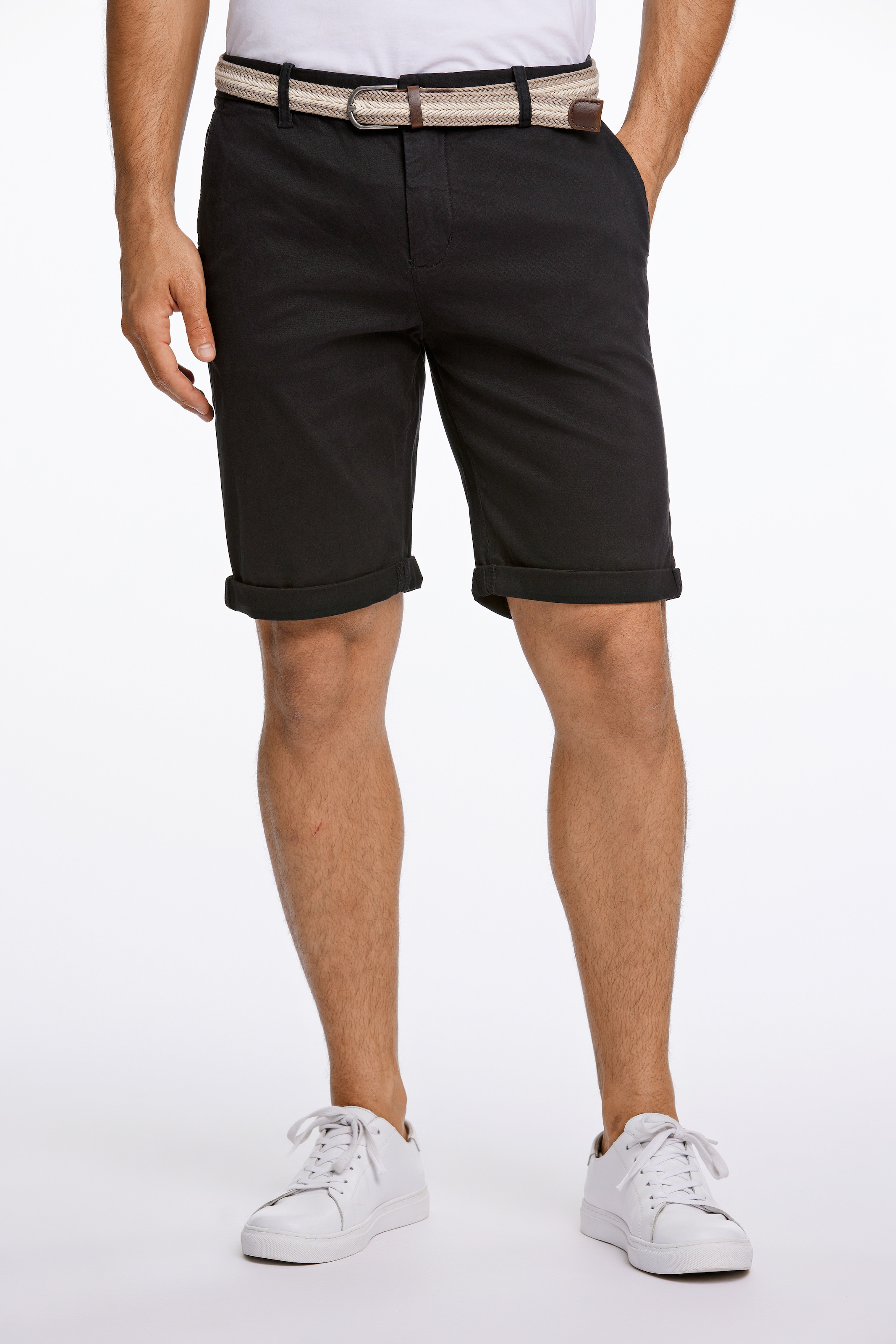 LINDBERGH Chinoshorts mit Gürtel und Stretch günstig online kaufen